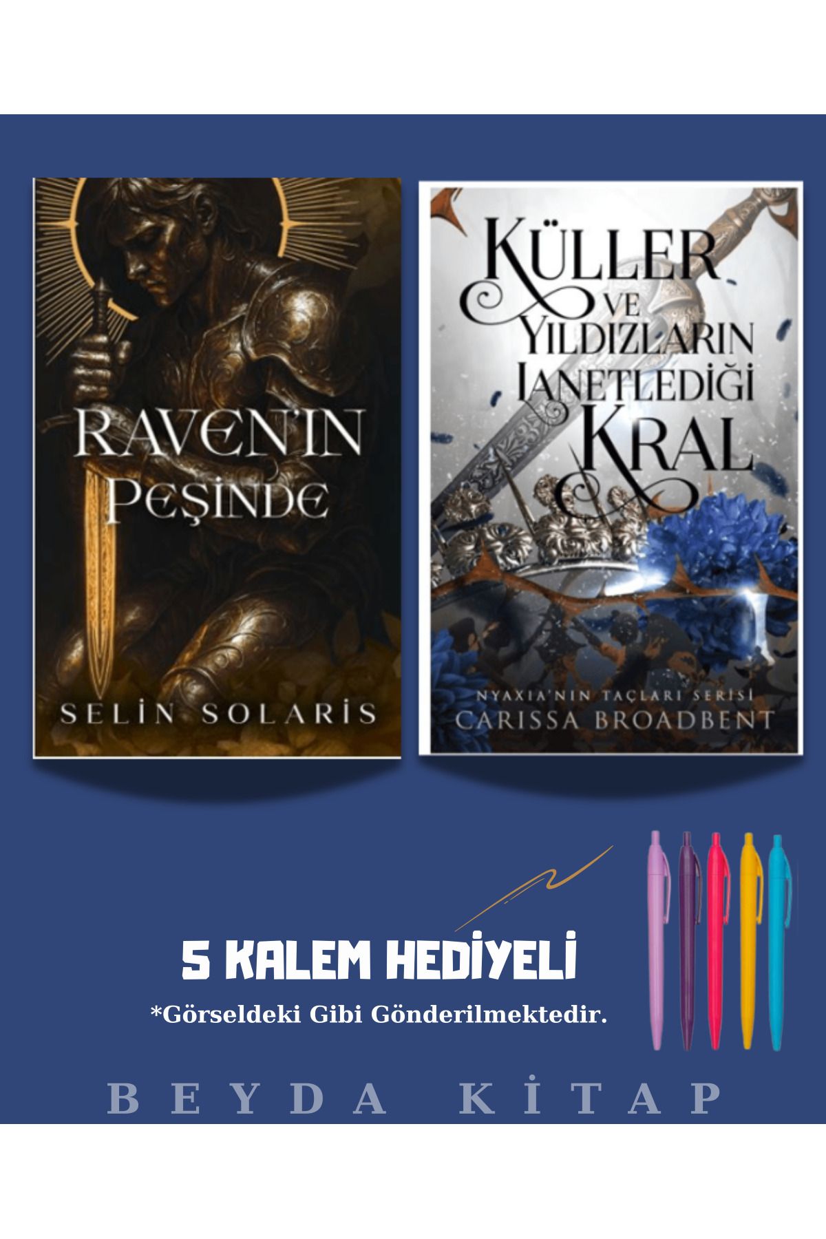 Martı Yayınları Raven'ın Peşinde - Yıldızların Lanetlediği Kral - Selin Solaris - Beş Kalem Hediyeli