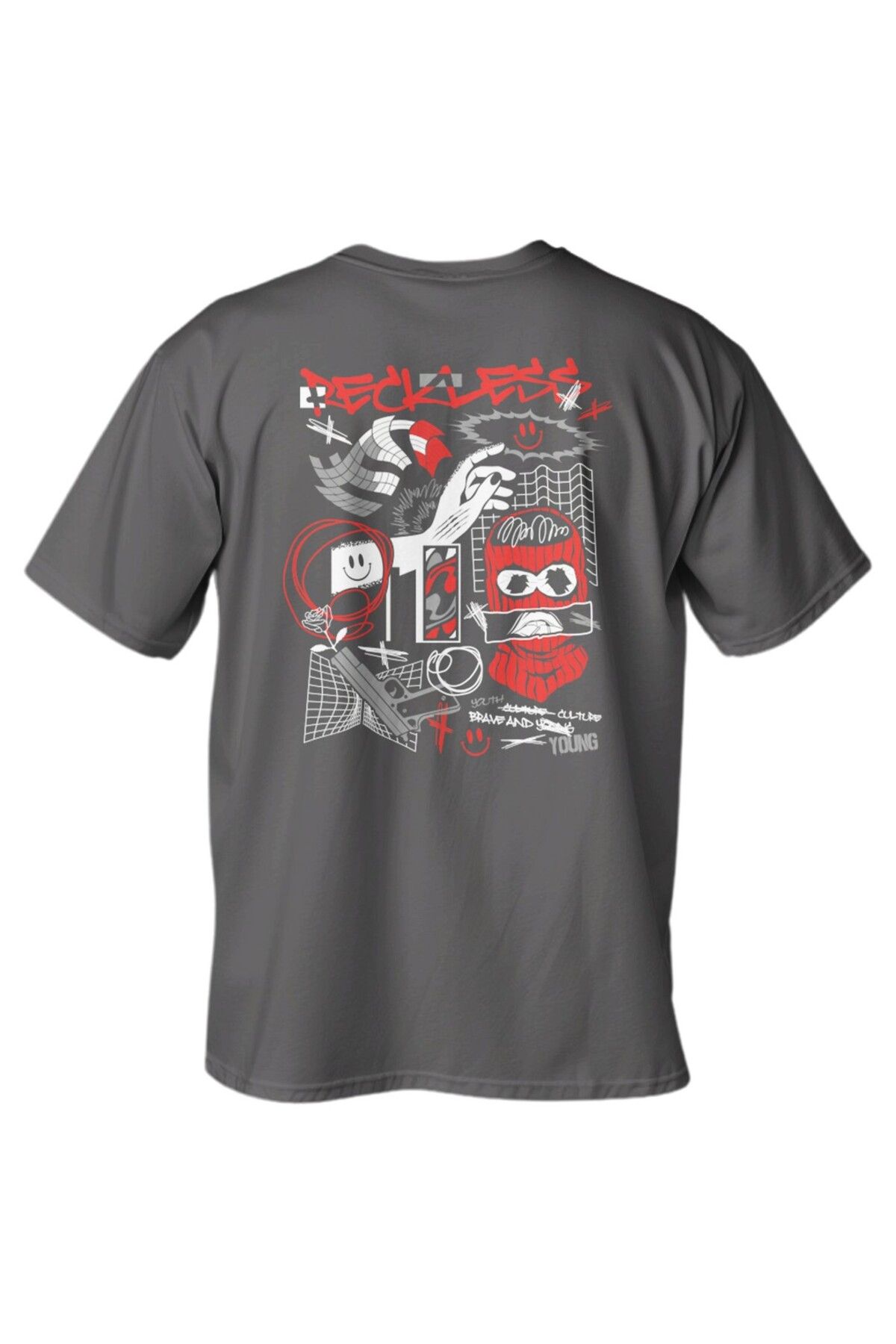 LUMARTA Regular Reckless Baskılı T-Shirt