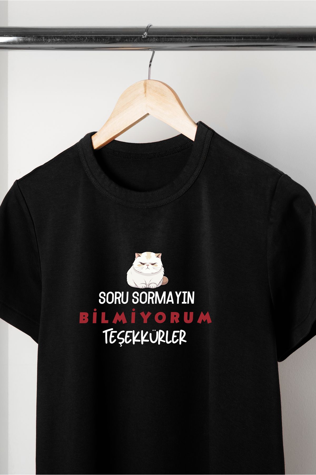 VİZYON İKRA "Soru Sormayın" Baskılı Unisex T-shirt/Tişört - TÜM YAŞ GRUPLARI