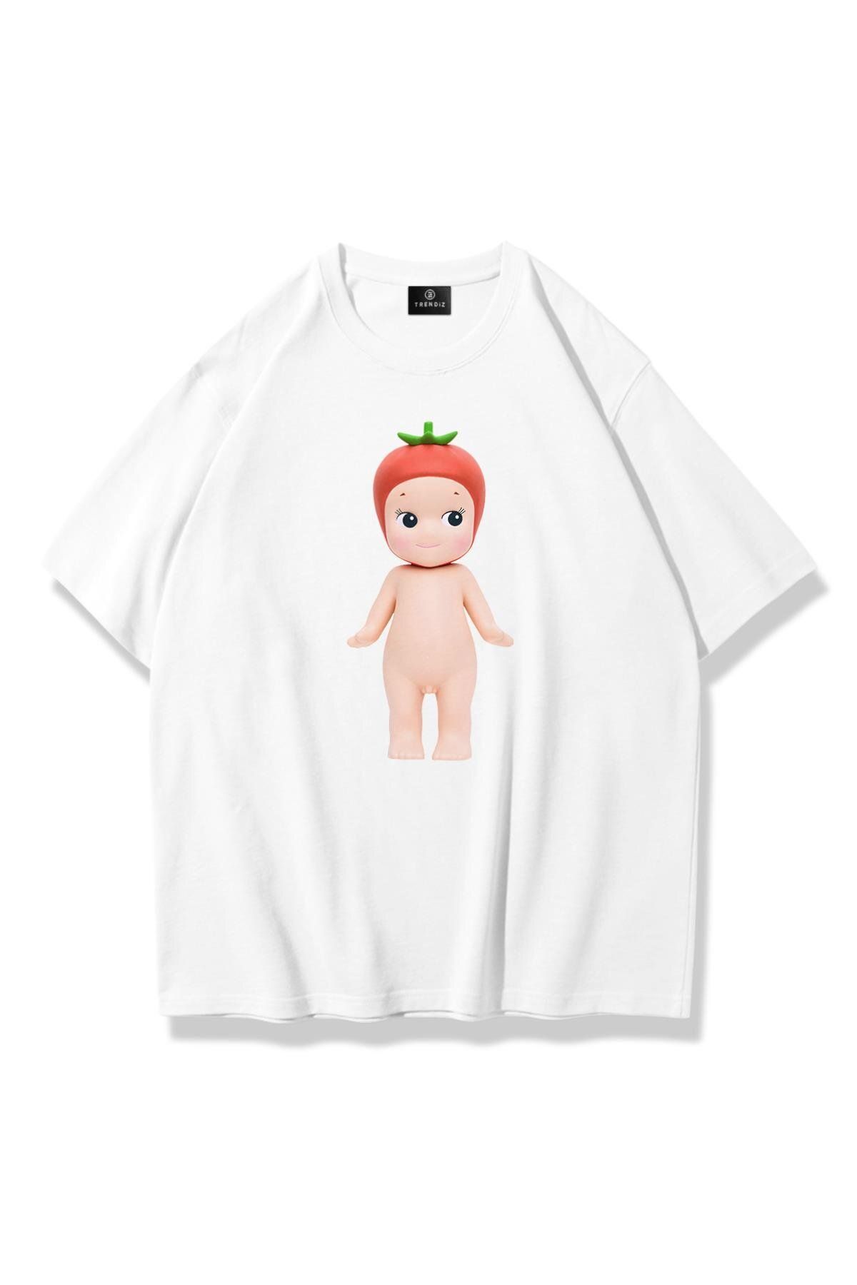 Trendiz Kadın Tornado Sonny Angel Tshirt Beyaz