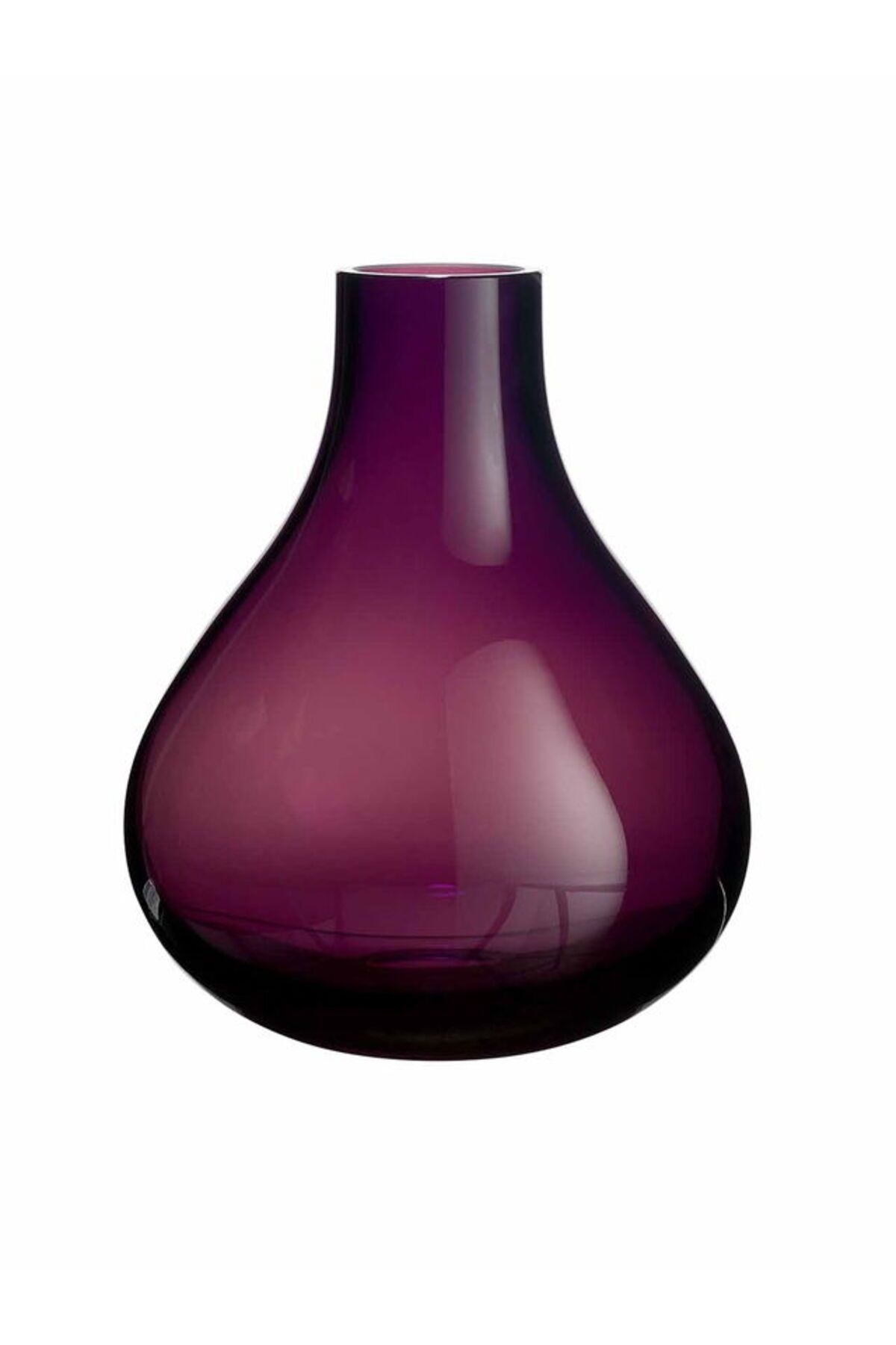 Paşabahçe El Yapımı Cam Ustası Violet Bulb Vazo 22 cm Mor