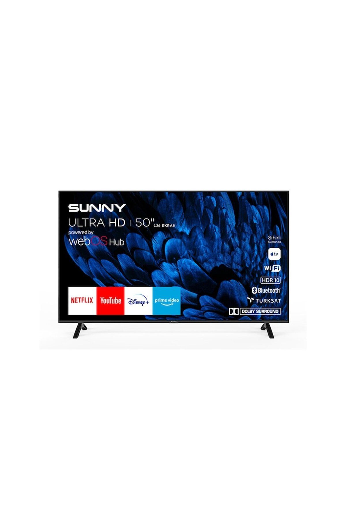Sunny SN50QMN252 50" 127 Ekran Uydu Alıcılı 4K Ultra HD WebOS Smart QLED TV