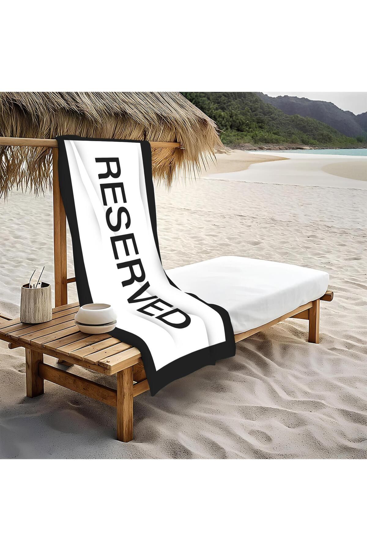 Doruklar Home Collection Dekoratif Modern Desenli Plaj Deniz Havlusu Peştamal 80x160 CM PİKA06