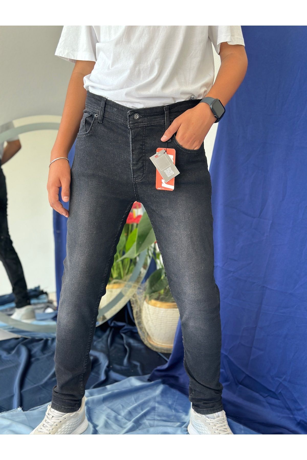 REDJEANS GİYİM ERKEK SİYAH SKİNNY DENİM JEANS