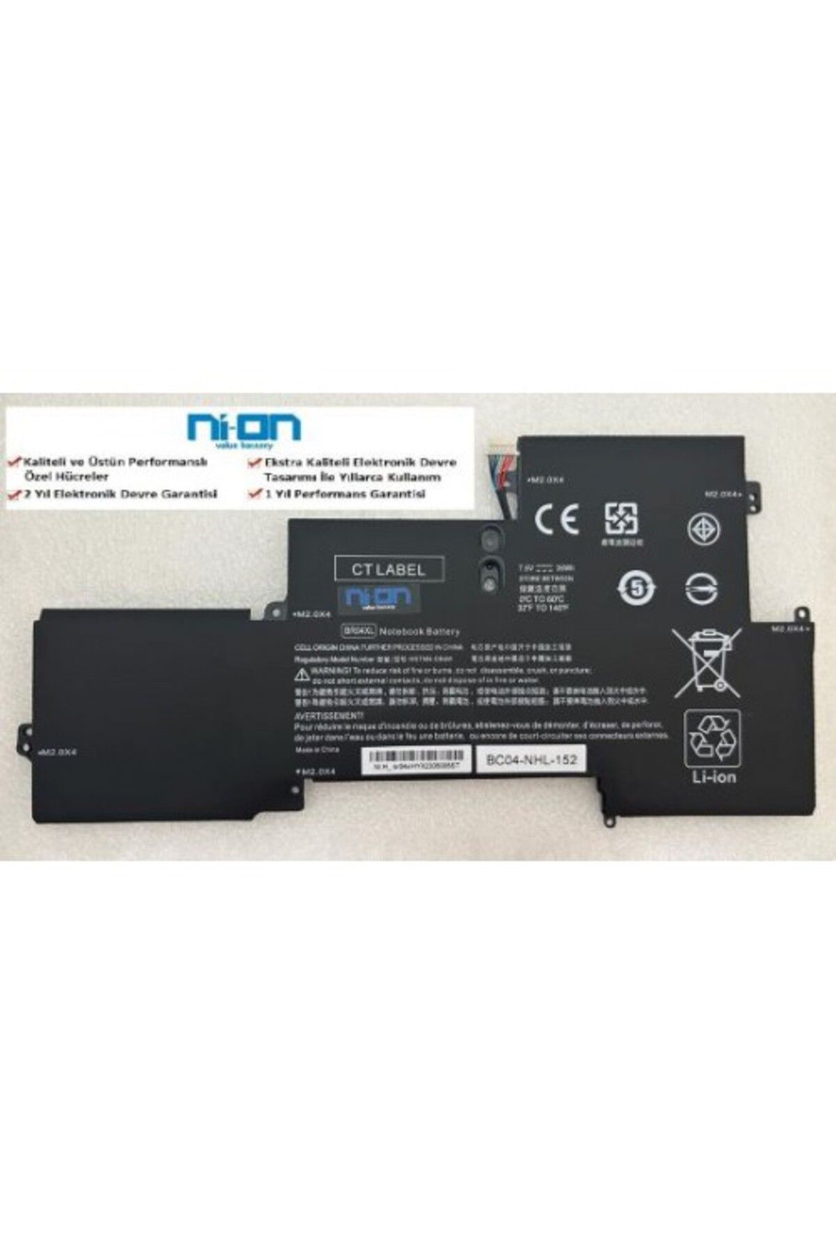 NION Hp X2F02EA X2F04EA X2F03EA uyumlu Notebook Batarya - Pil