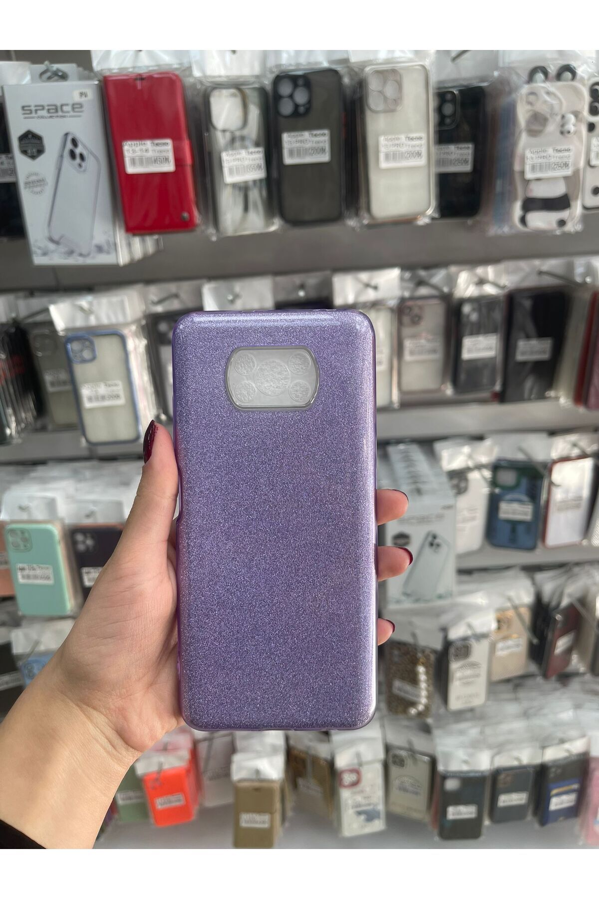 TECNOTREND xiaomi poco x3/x3 kılıf sparkle shiny simli kılıf