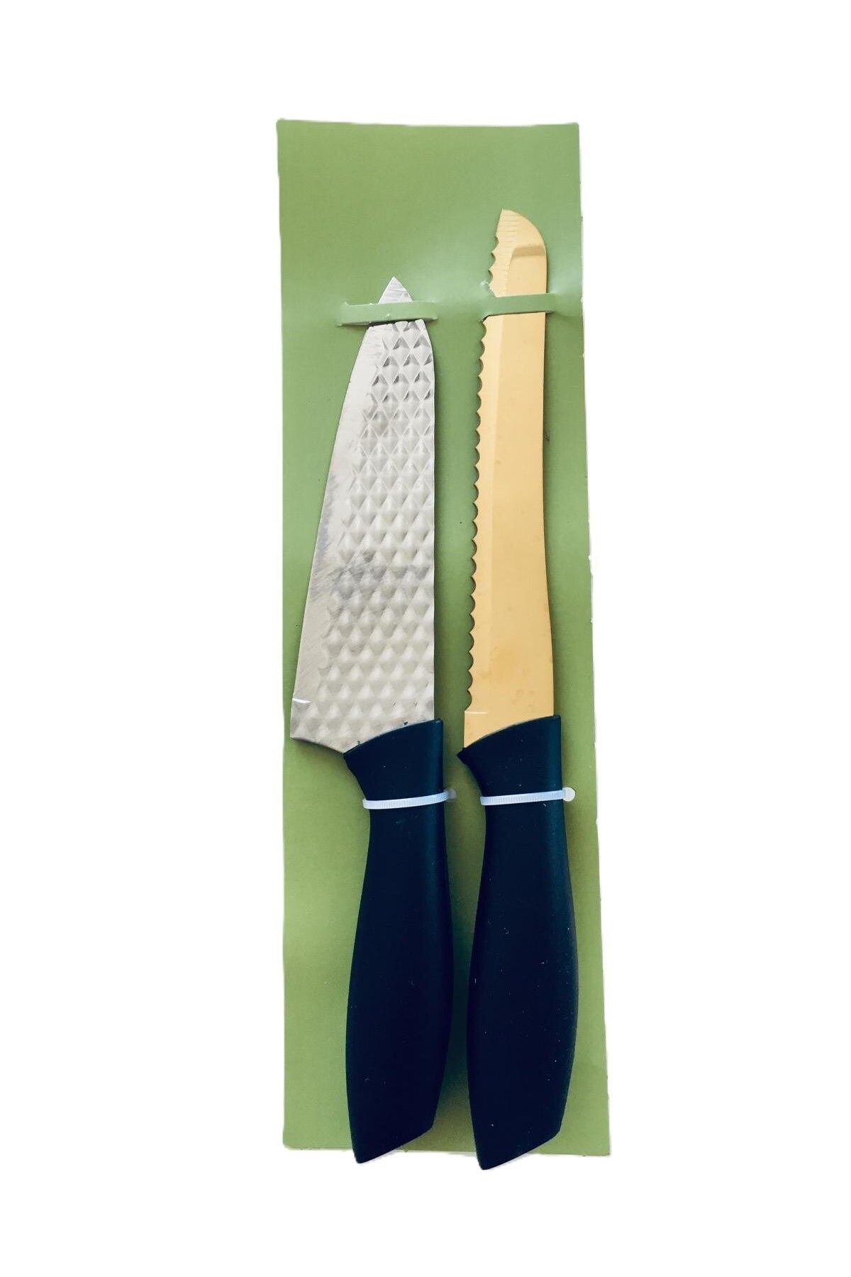 Rooc Şef Ve Ekmek Bıçağı Ikili Set / Gümüş*gold-28 Cm