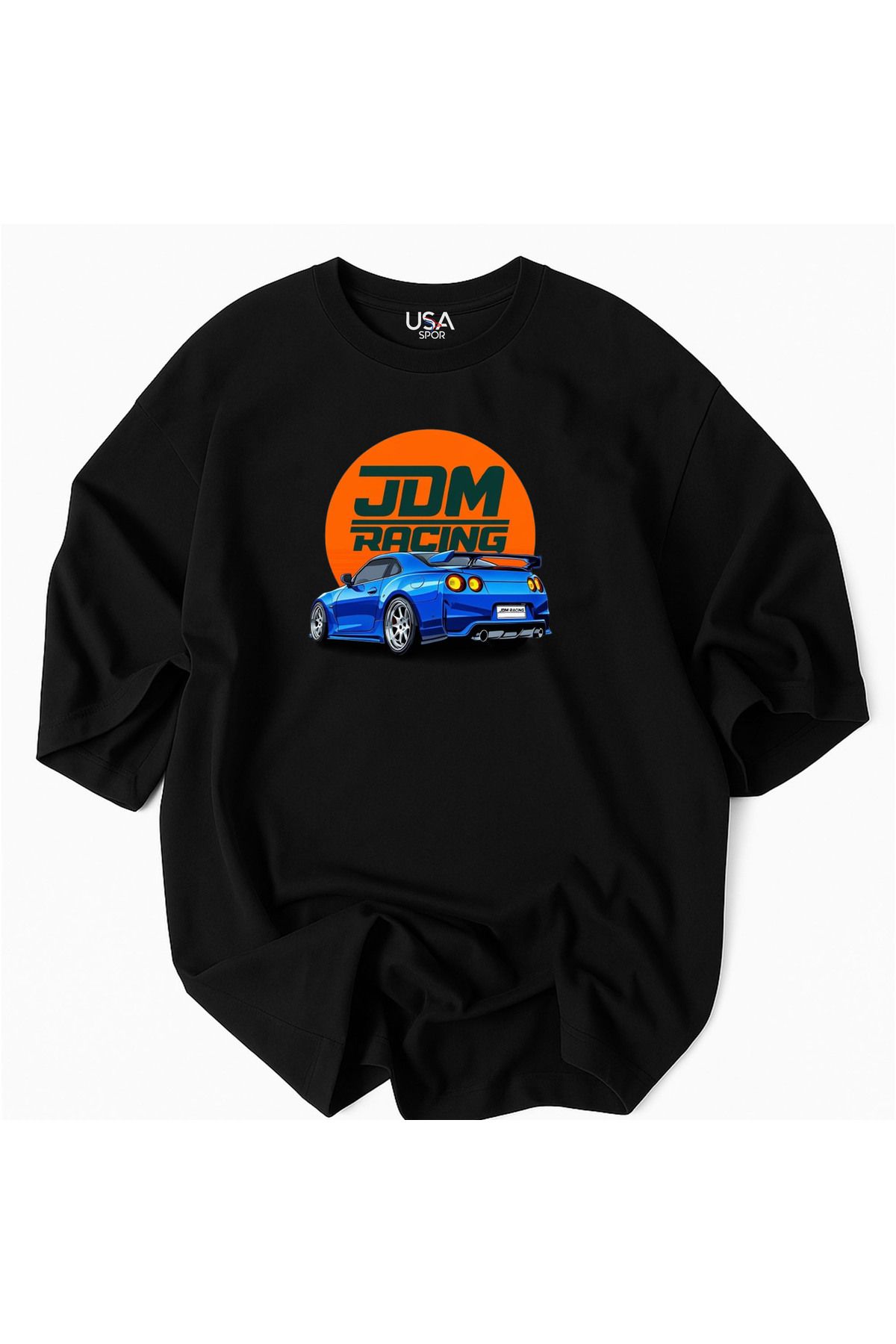 Racıng JDM RACING® Resmi Koleksiyon – Oversize Hız Temalı Erkek Tişörtleri- JDM Racıng %100 Pamuk T-Shirt