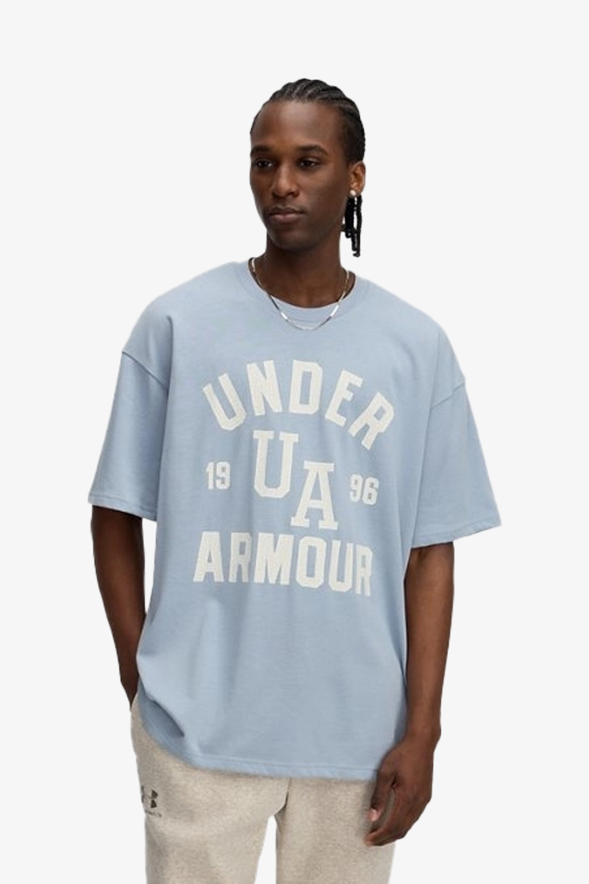 آندر آرمور تی‌شرت آبی مردانه HW Varsity مدل ۱۳۹۰۱۷۹-۴۶۵