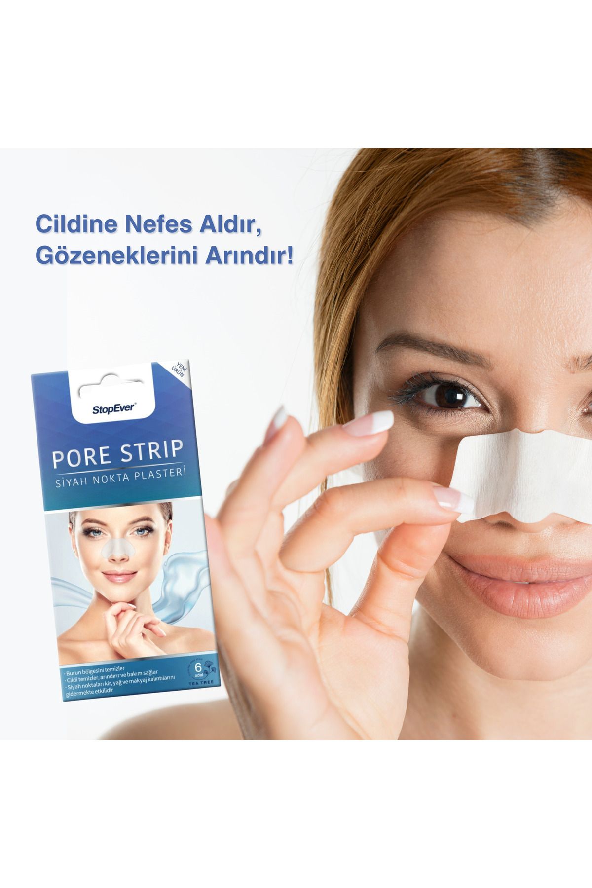 StopEver-Pore ​​Strip Blackhead Plaster (6 X 6) (Tea Tree) |   Anti Blackhead 4