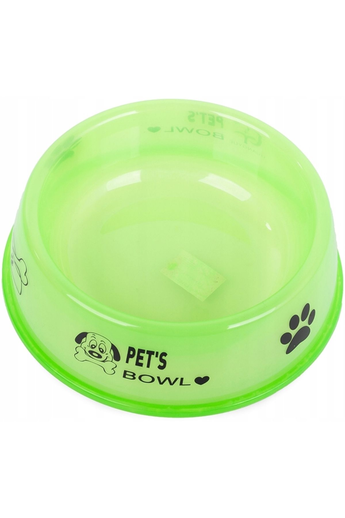OEM Bol Transparent Pentru Caini Si Pisici, 300 Ml, Plastic, Verde - One Size