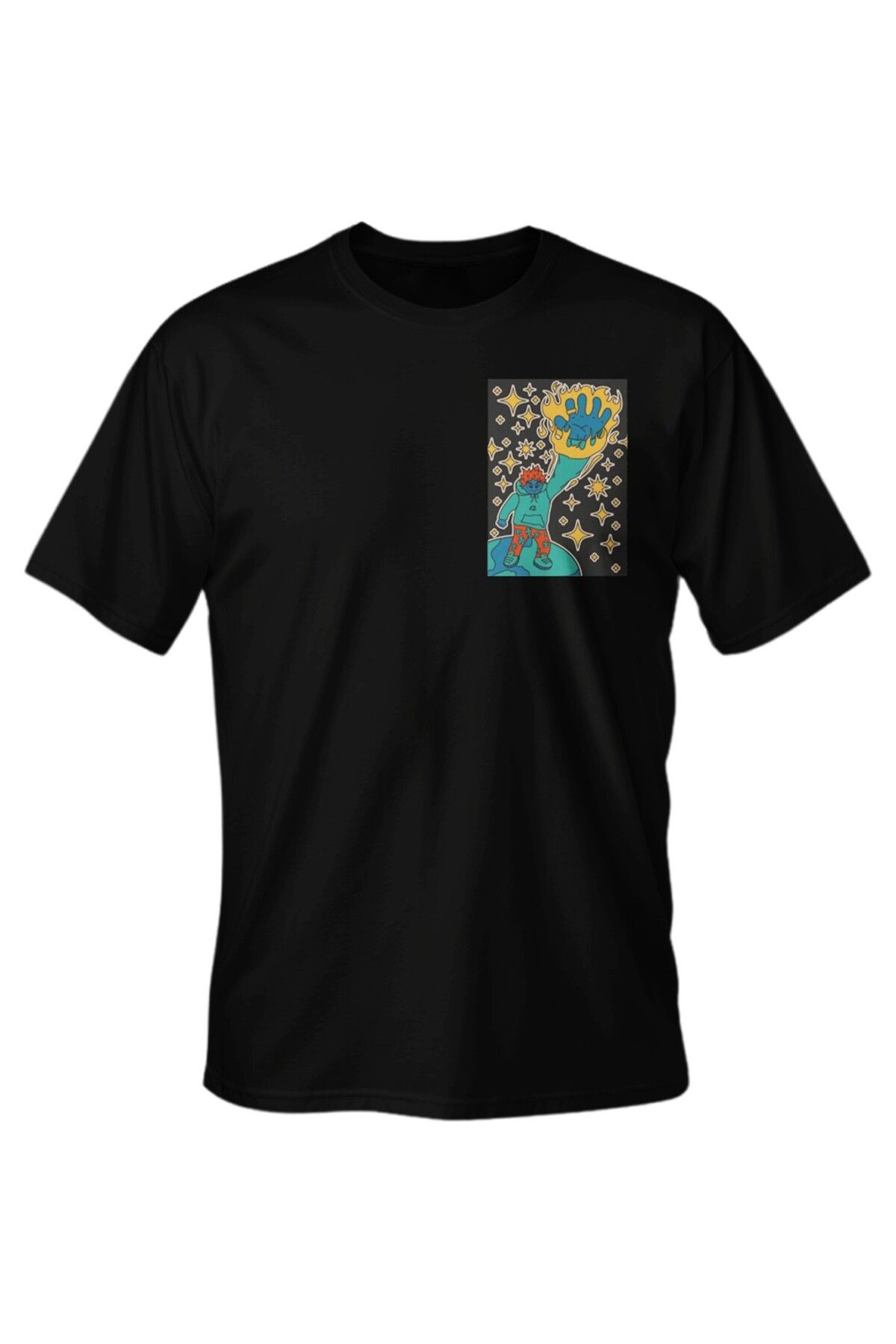 LUMARTA Regular Street Stars Baskılı T-Shirt