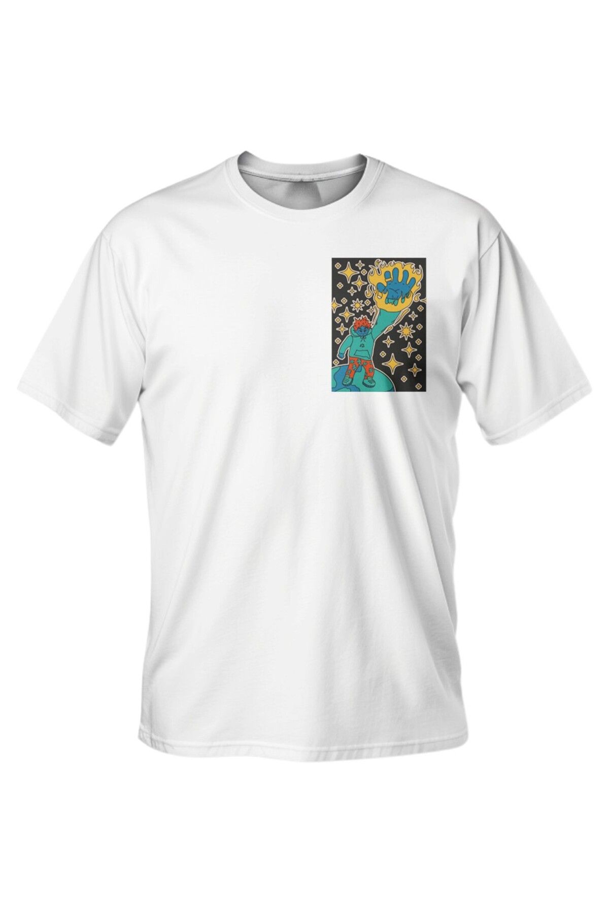 LUMARTA Regular Street Stars Baskılı T-Shirt