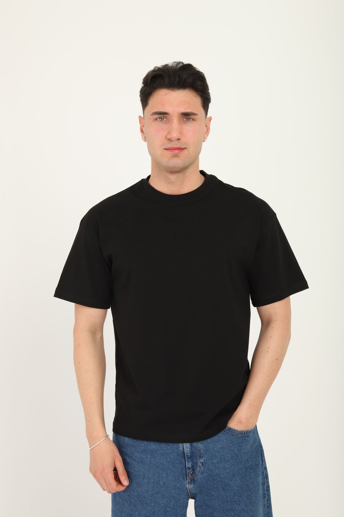 onetwothree One Two Three Erkek T-shirt %100 Koton