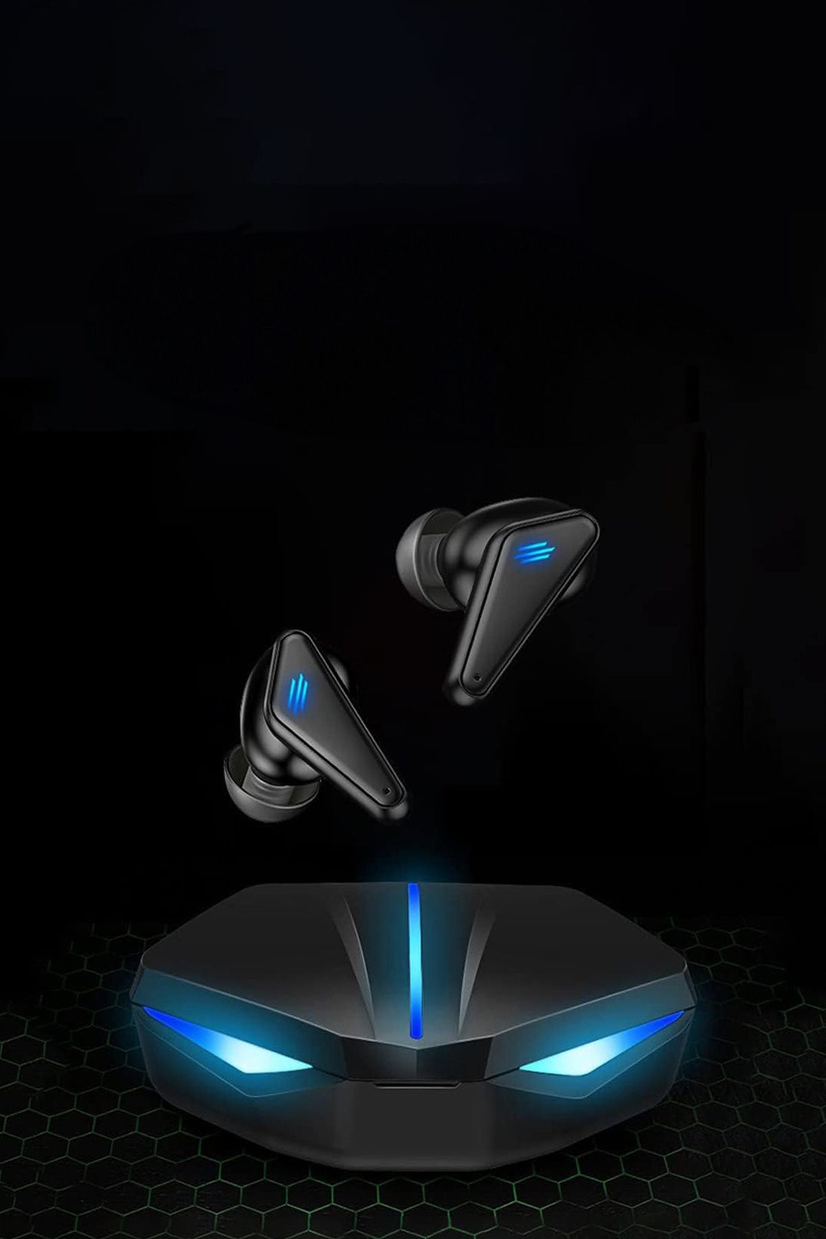 MAROKEN Kablosuz Oyuncu Kulaklık Kulakiçi Bluetooth Bağlantılı Gaming Kulaklık Rgb Işıklı Wireless Kulaklık