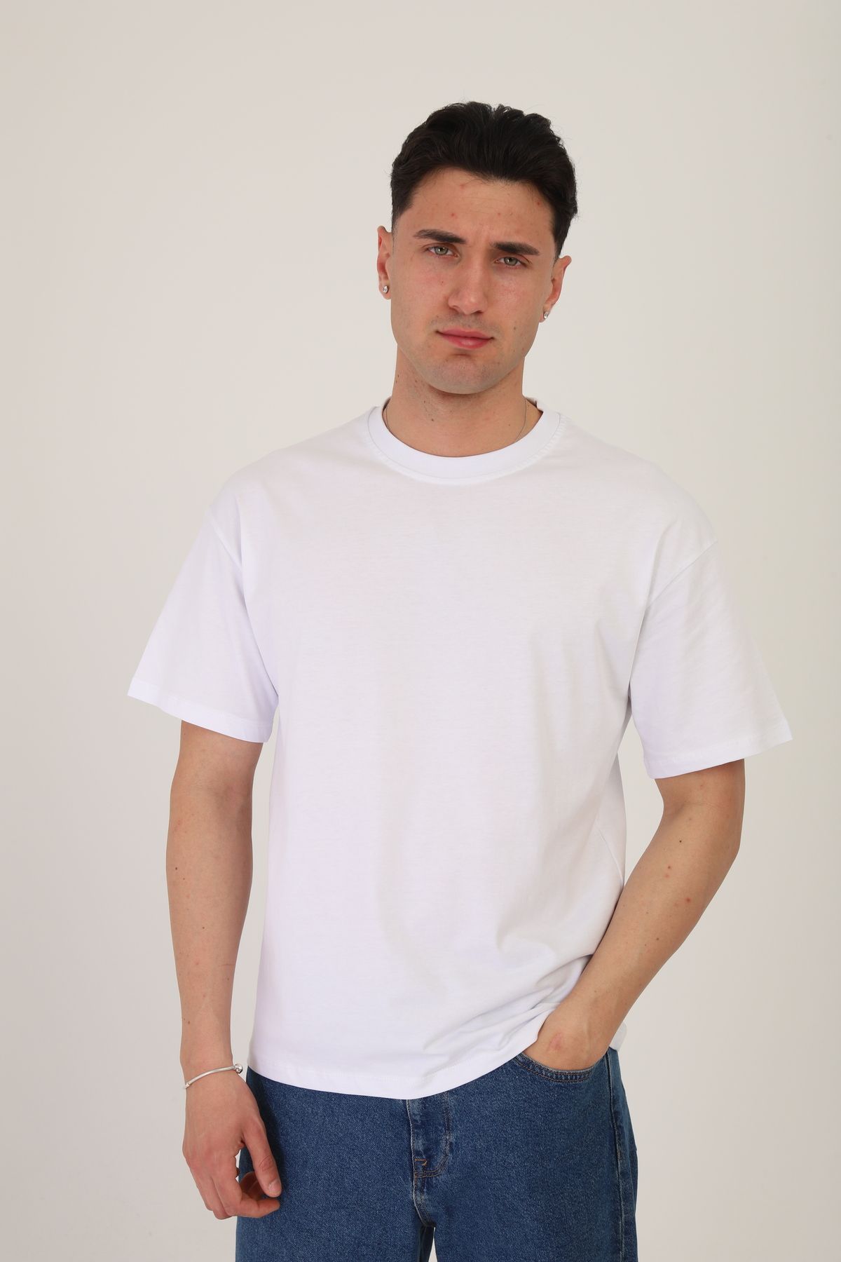 onetwothree One Two Three Erkek T-shirt %100 Koton