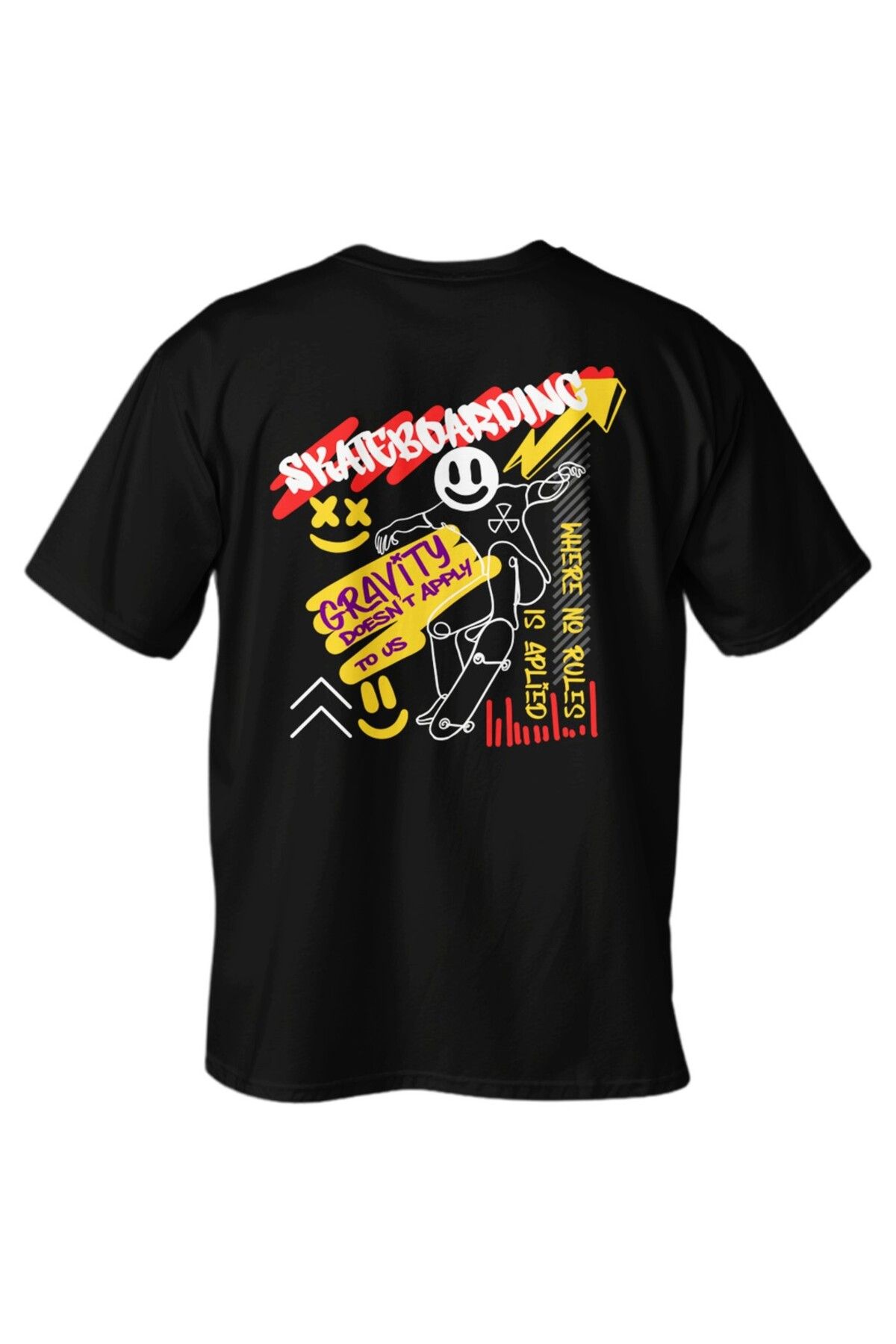 LUMARTA Regular Skateboarding Baskılı T-Shirt