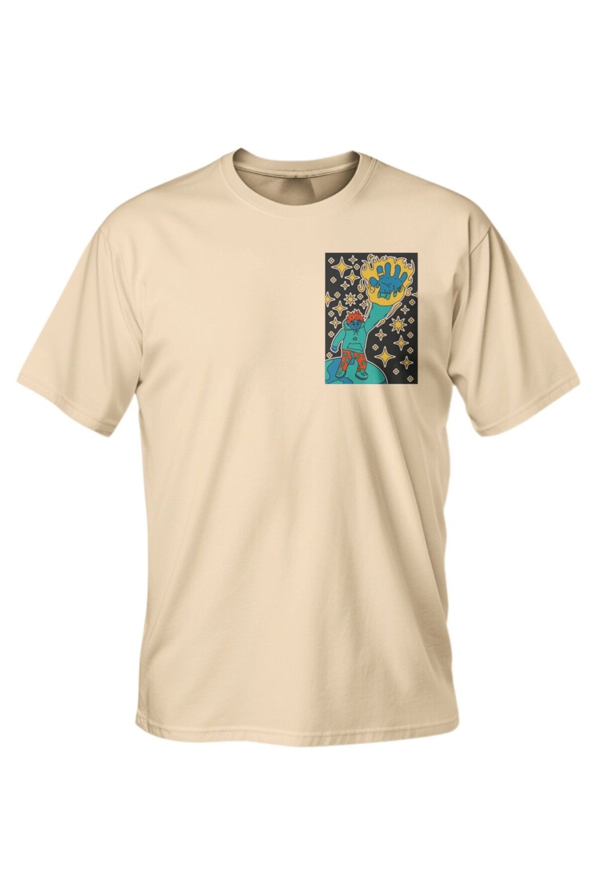 LUMARTA Regular Street Stars Baskılı T-Shirt