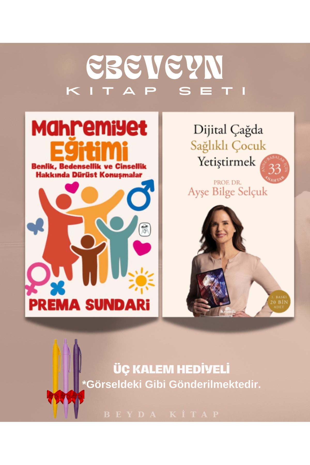Gerekli Kitaplar Mahremiyet Eğitimi - Sağlıklı Çocuk Yetiştirmek - Sundari - Kitap Seti - Kalem Hediyeli - ANBATVS1
