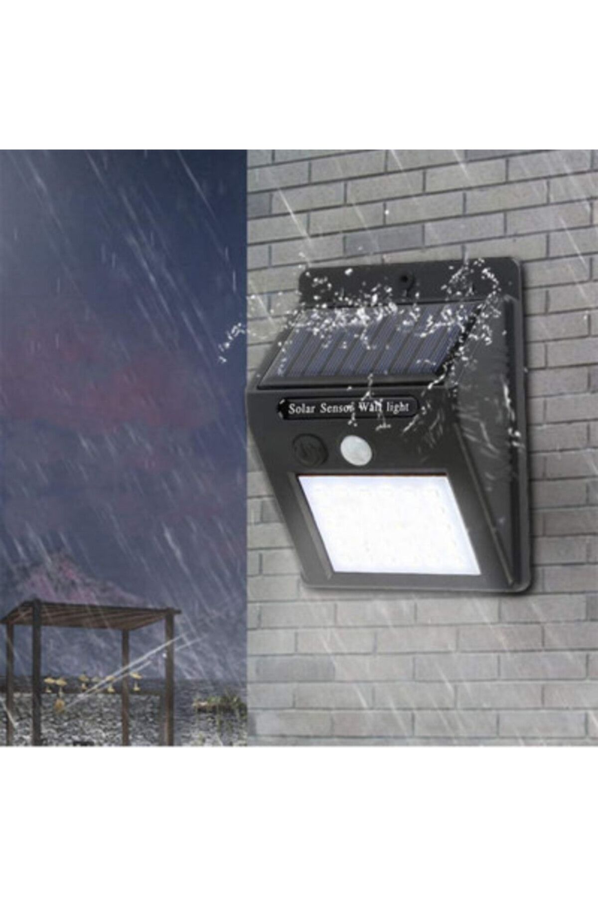 MACVI-Macvi® Solar Lamp with Motion Sensor, 30 SMD LEDs, IP65, Lighting Modes, Economic and Sensor 3