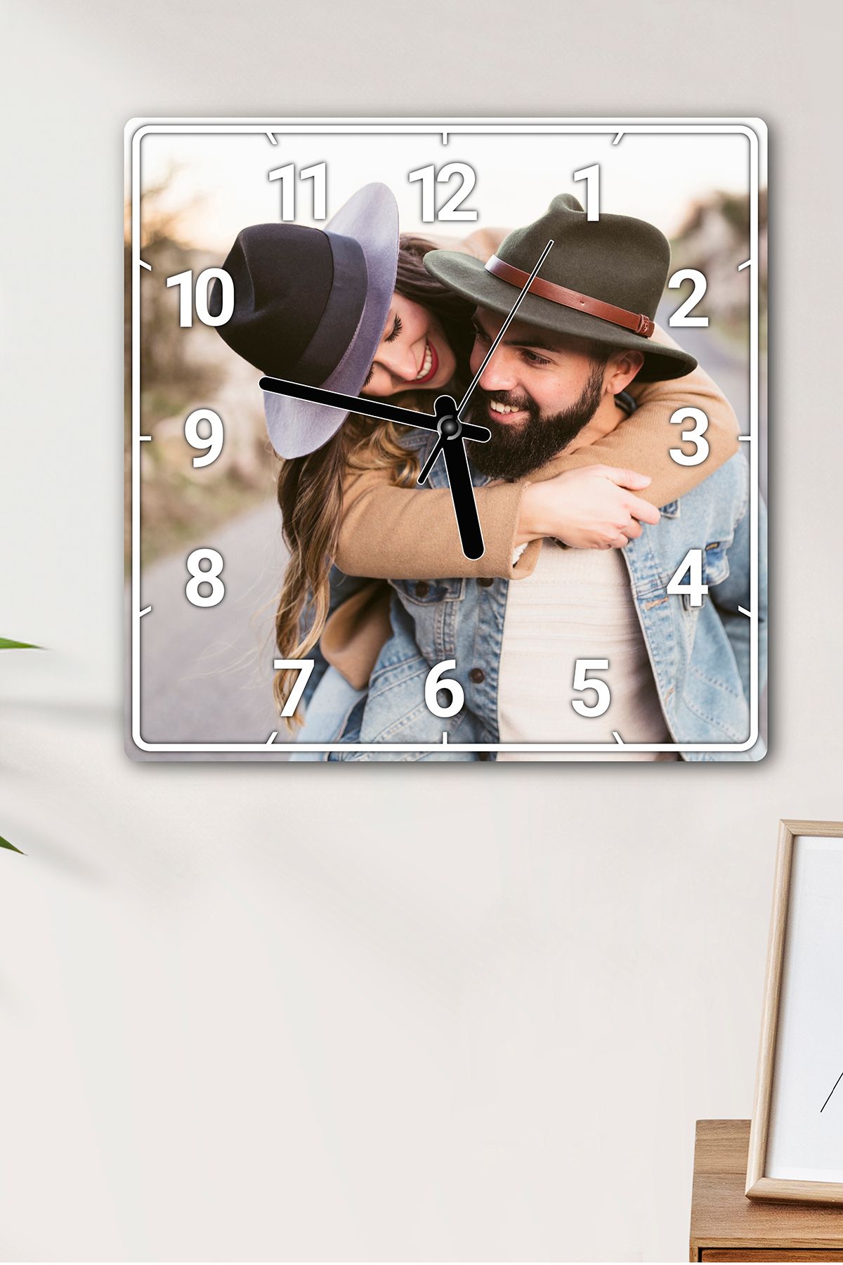 Fotomcity Kişiye Özel Fotoğraflı UV Baskılı Duvar Saati