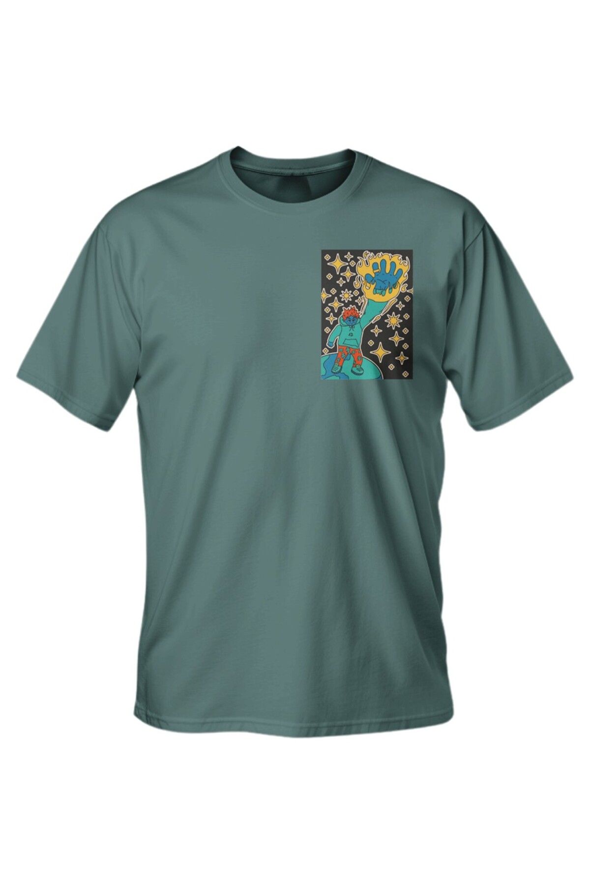 LUMARTA Regular Street Stars Baskılı T-Shirt