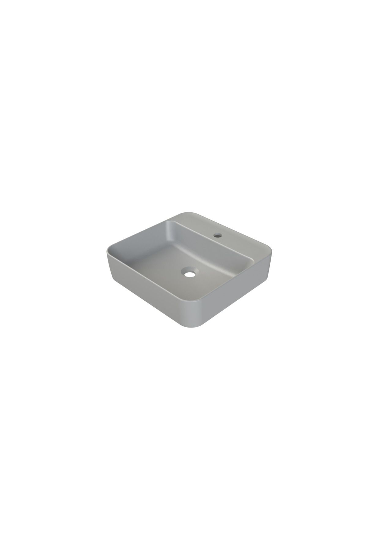 Turkuaz MAT GRİ HERA 48X48 CM LAVABO (BATARYALI)