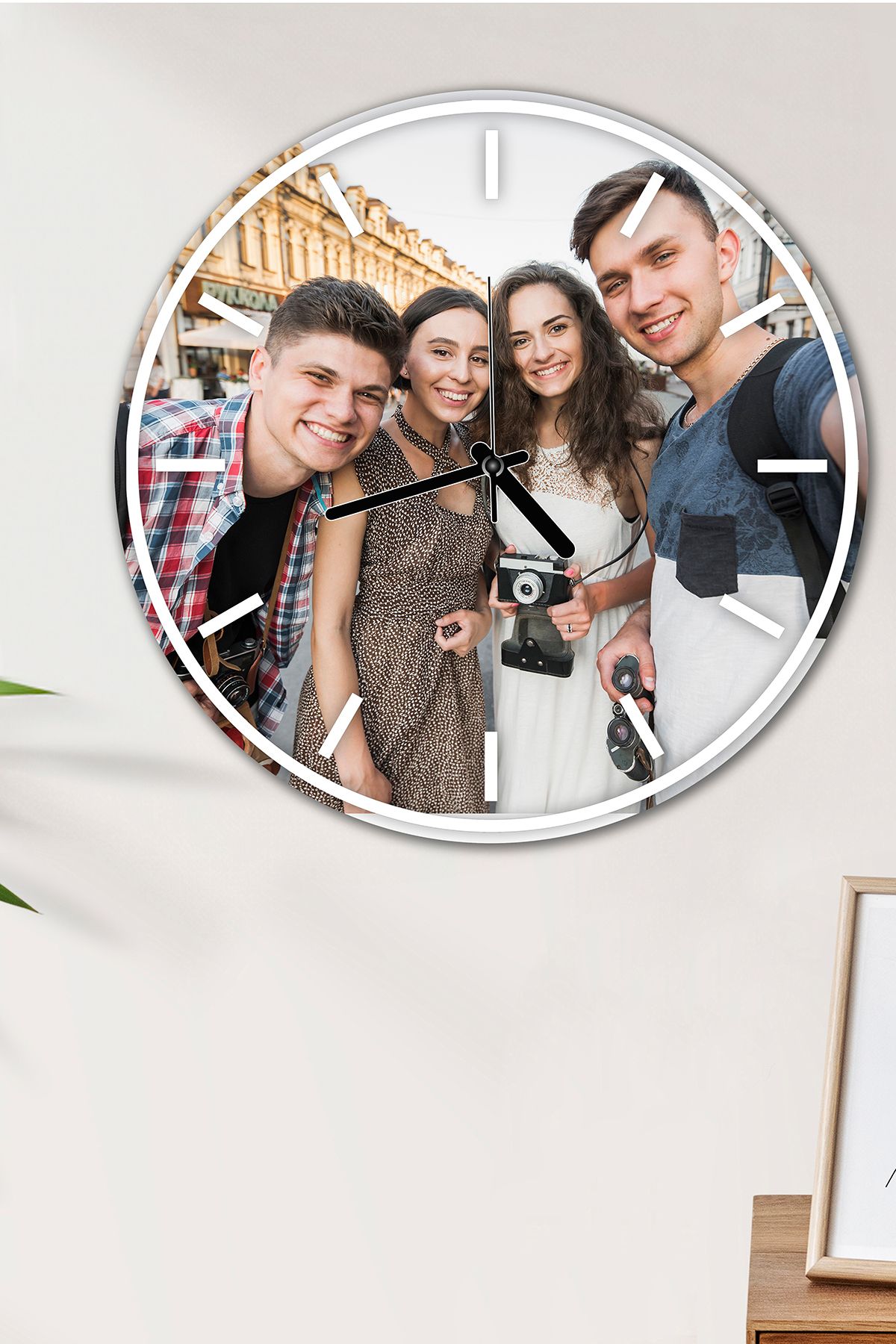Fotomcity Kişiye Özel Fotoğraflı UV Baskılı Duvar Saati