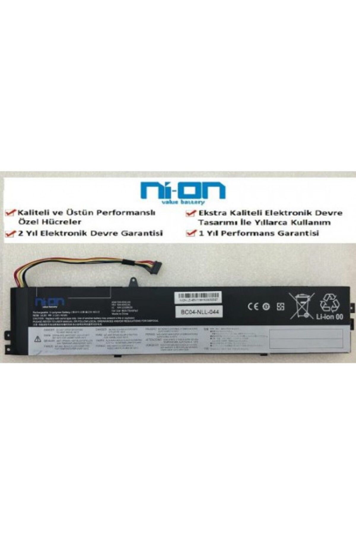 NION Lenovo 45N1139 45N1140 45N1141 uyumlu Notebook Batarya - Pil