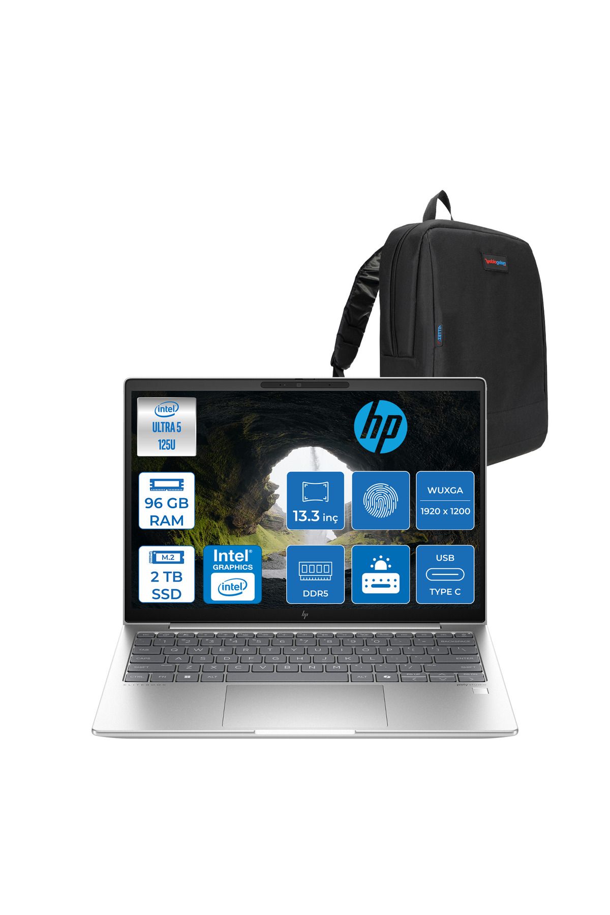 HP EliteBook 630 G11 Ultra 5 125U DDR5 96GB 2tb SSD 13.3" Wuxga IPS 300Nits Freedos 9Y7R7ETF31+ZETTACNT
