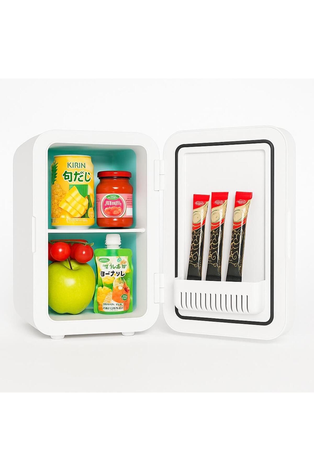 Xo Mini Buzdolabı,5.6 Litre,Soğutma ve Isıtma,Piknik,Makyaj,İlaç,Araç Çakmaklık Girişi Priz Giriş,220V