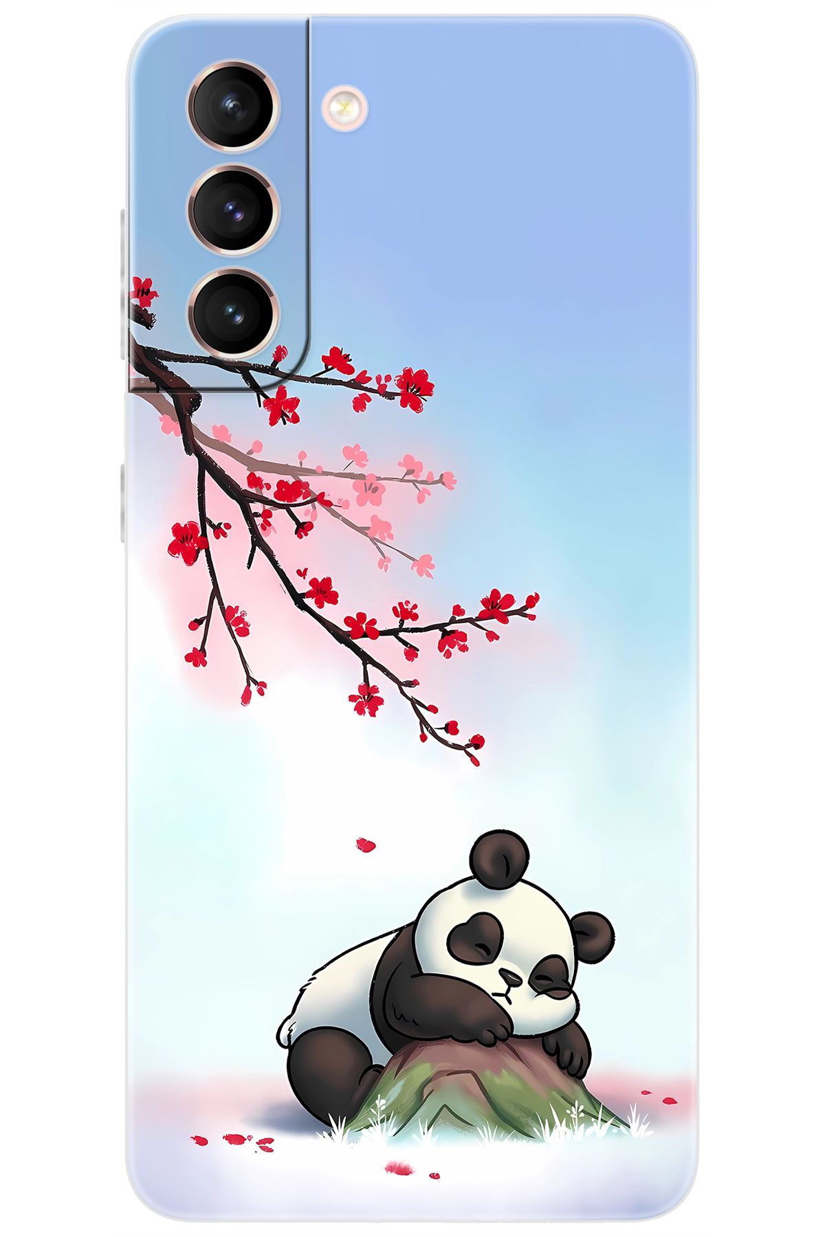 Ceppare Samsung Galaxy S21 (SM-G991B) Uyumlu Kılıf Desen Baskılı Silikon Uyuyan Panda STK:627 CP-CoLvMir