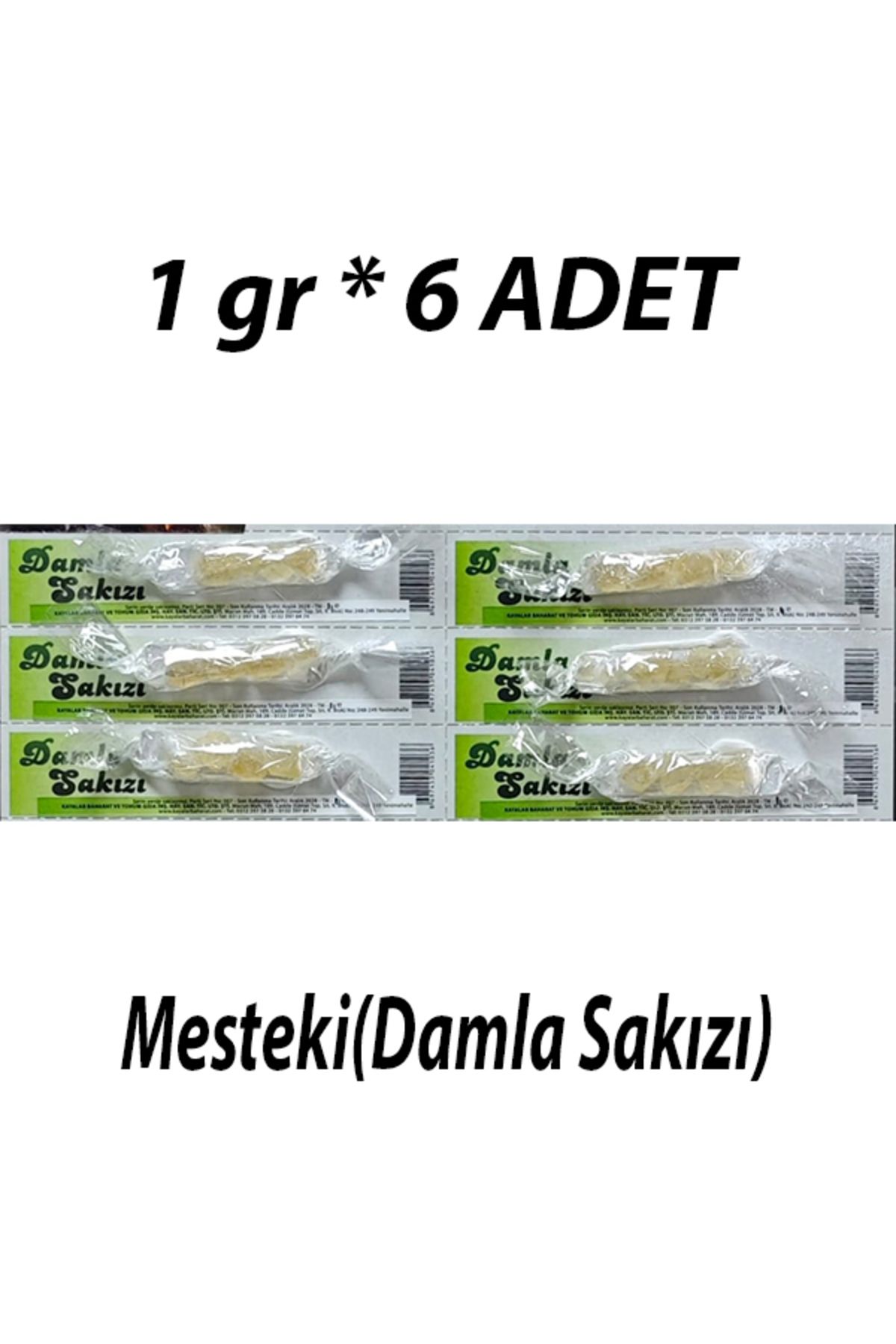 Kayalar Baharat Damla Sakızı 1 Gr * 6 Adet