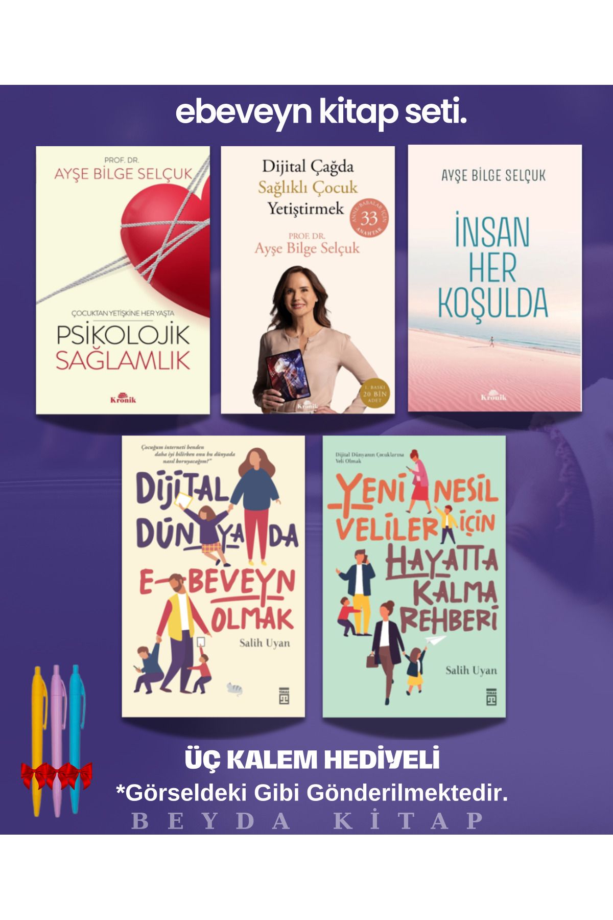 Kronik Kitap Ebeveyn Kitap Seti 2 (5 Kitap) İnsan Her Koşulda - Dijital Dünyada Ebeveyn - ANBATVS1