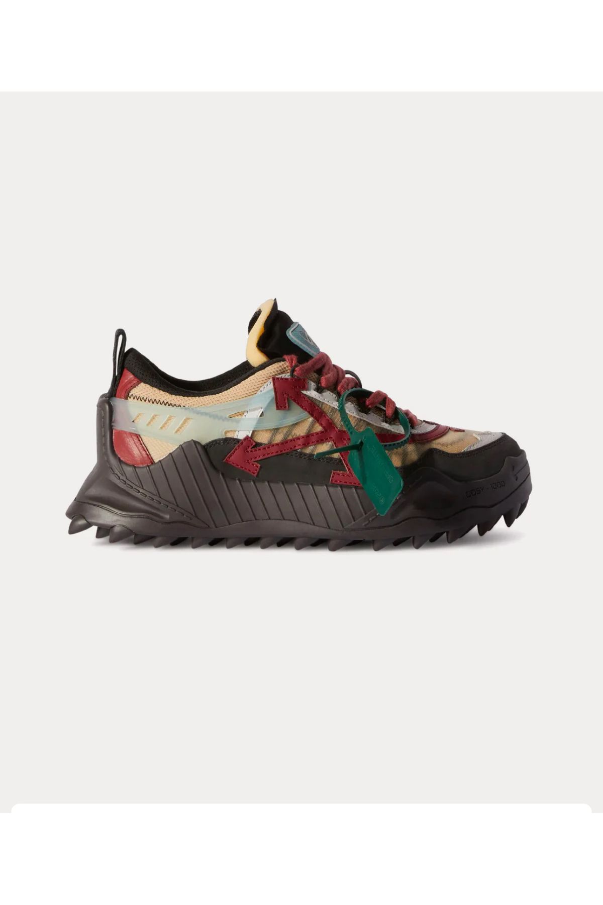 OFF WHITE Kalın Tırtıklı Taban Sneakers