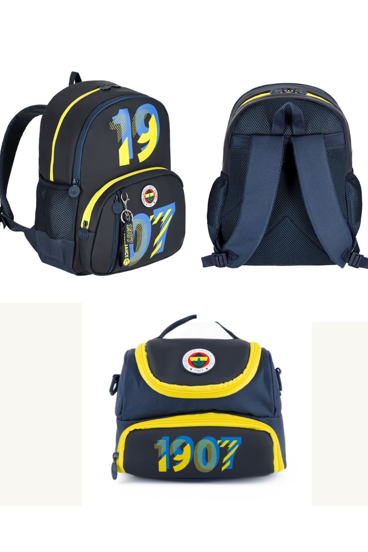 Fenerbahçe FB Official Lisanslı İki Bölmeli Okul Çantası + Beslenme Çantası Seti 25743-45