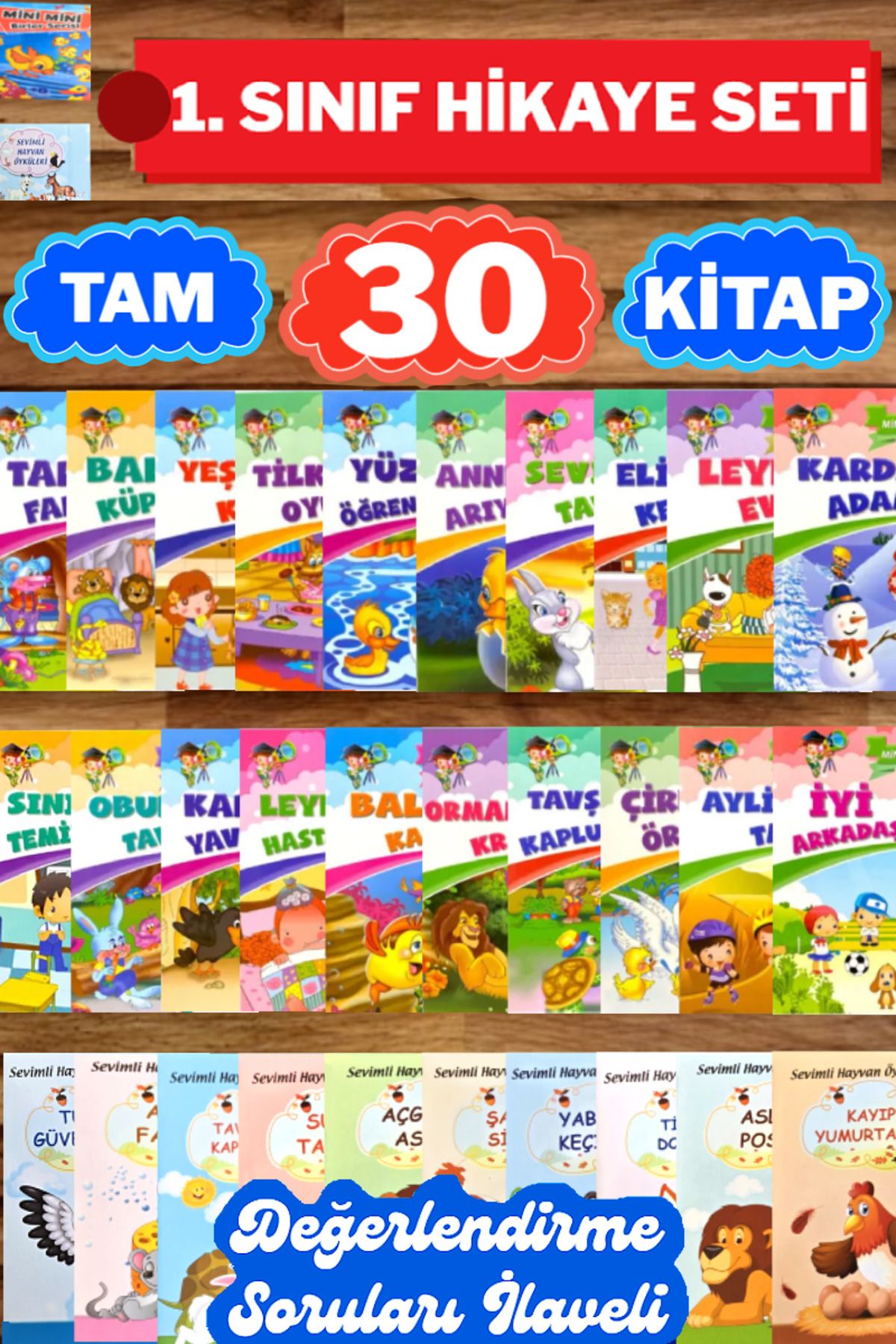 Altınpost Yayınları MEB Onaylı-Tavsiyeli 1. Sınıf Hikaye Seti (Değerlendirme Soruları İlaveli)|Tam 30 Adet Hikaye Kitabı