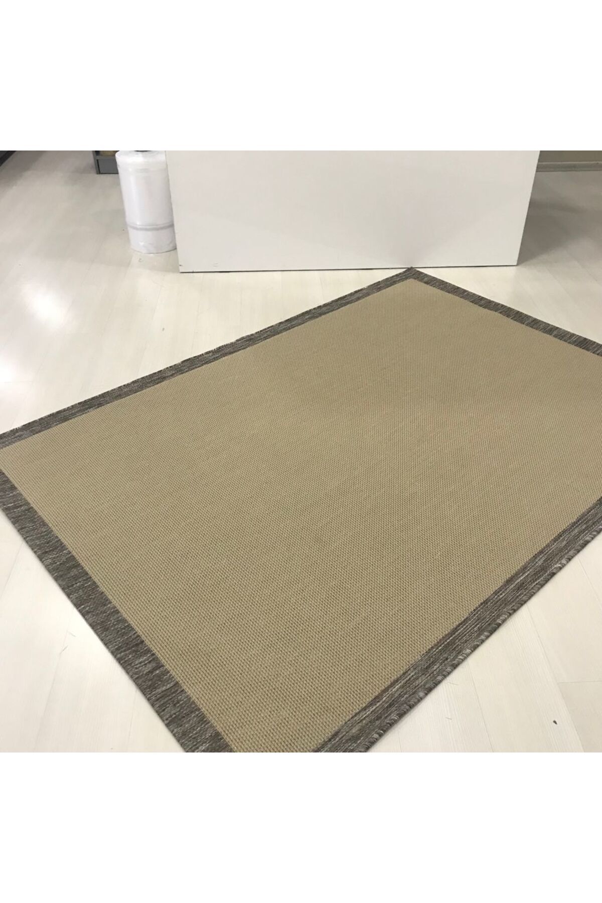 Firdevs Firdevslife Jüt Sisal Halı 9709 Bej Kahve Serisi Salon Oturma Yatak Odası Halısı