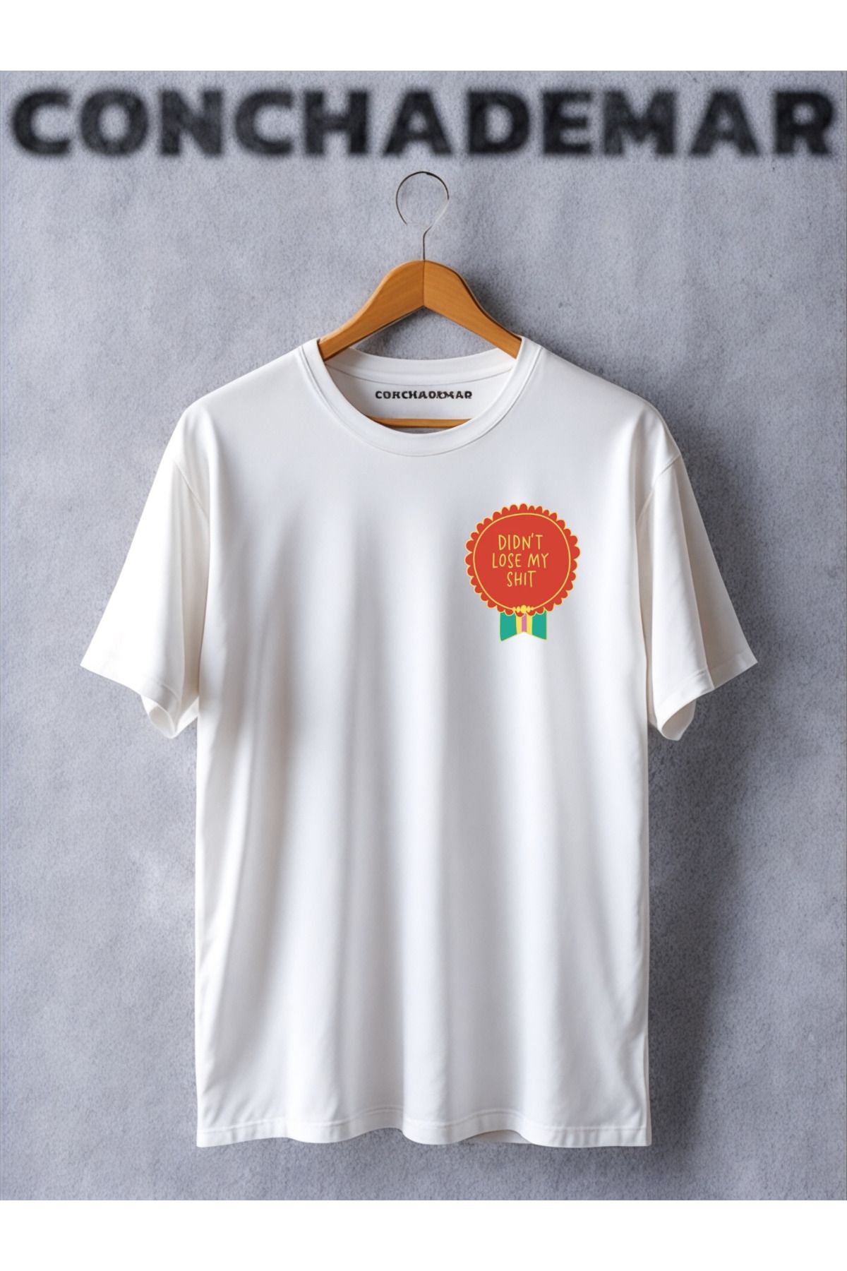 Vordevia Didn’t Lose My Rozet Motivasyon Baskılı Oversize T-Shirt