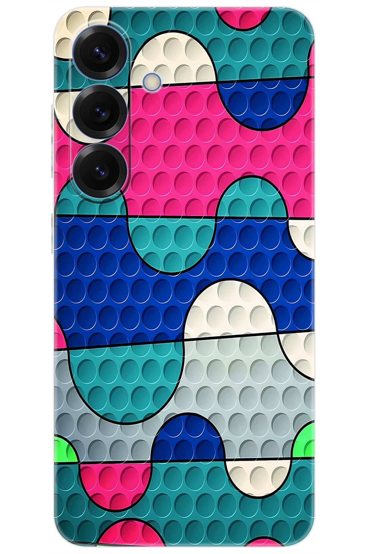 Ceppare Samsung Galaxy S25 (SM-S931B) Uyumlu Kılıf Desen Baskılı Silikon Renk Dalgası STK:629 CP-EwSFrGZ