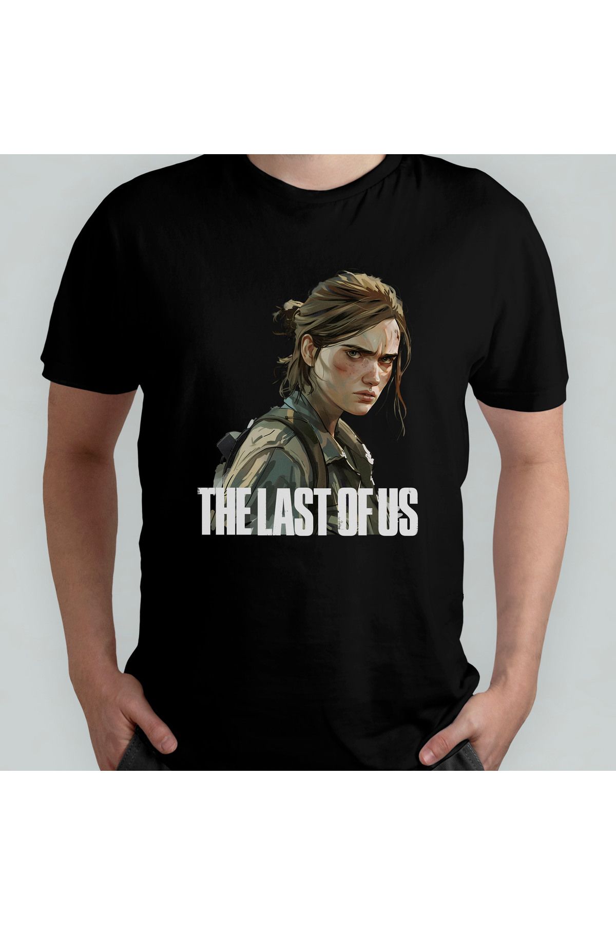 Pixxa The Last of Us Unisex %100 Pamuklu Bisiklet Yaka T-Shirt Model 3