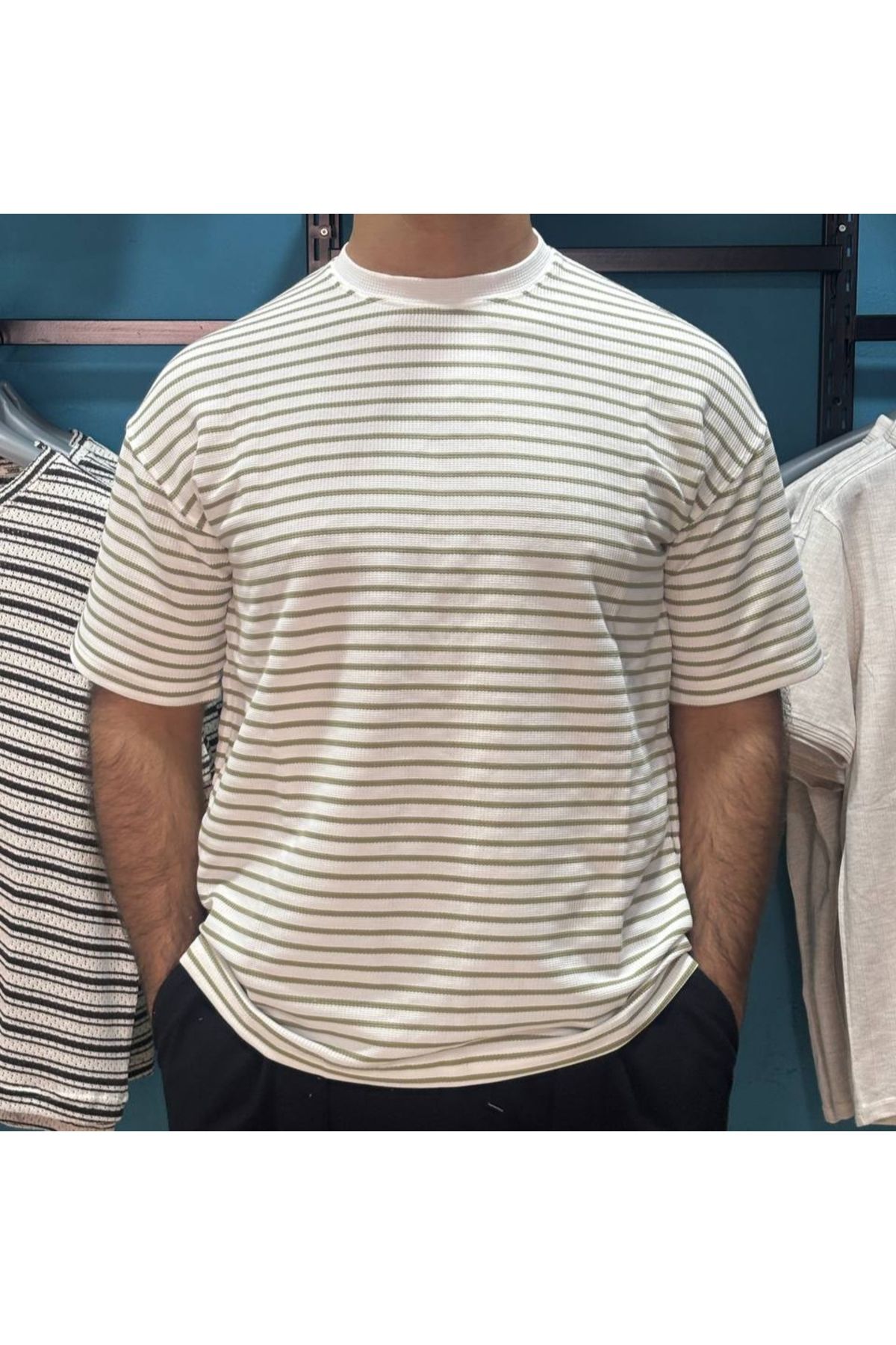 mai butik erkek tişört çizgili