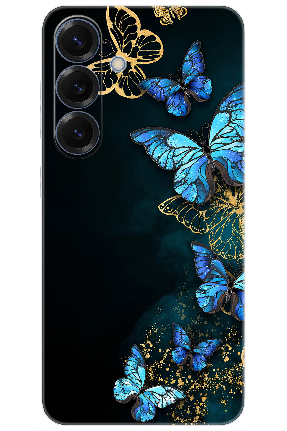 Ceppare Samsung Galaxy S25 (SM-S931B) Uyumlu Kılıf Desen Baskılı Silikon Kelebekler STK:721 CP-LZJqNe4