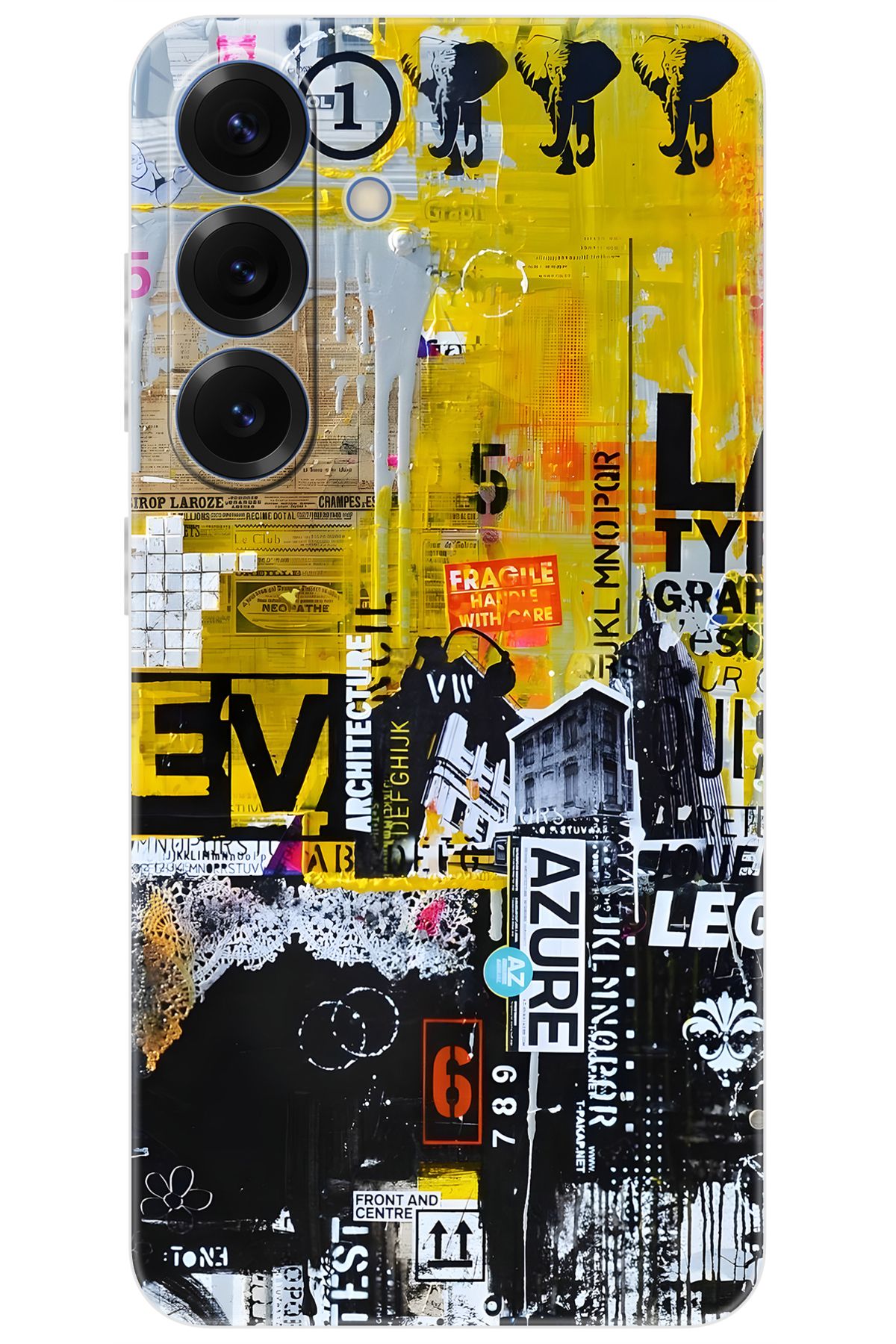 Ceppare Samsung Galaxy S25 (SM-S931B) Uyumlu Kılıf Desen Baskılı Silikon Sokak Sanatı STK:706 CP-bVvOepc