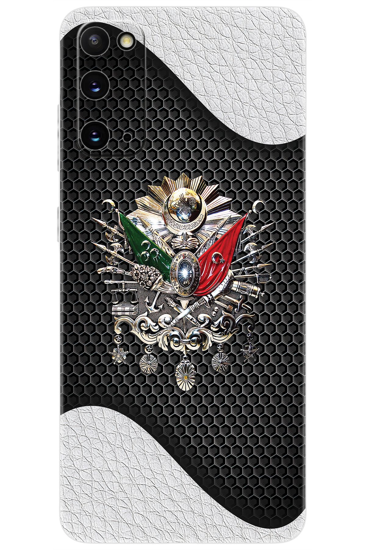 Ceppare Samsung Galaxy S20 (SM-G980F) Uyumlu Kılıf Desenli Silikon Osmanlı Tuğra Tasarım STK:415 CP-bU99X6v