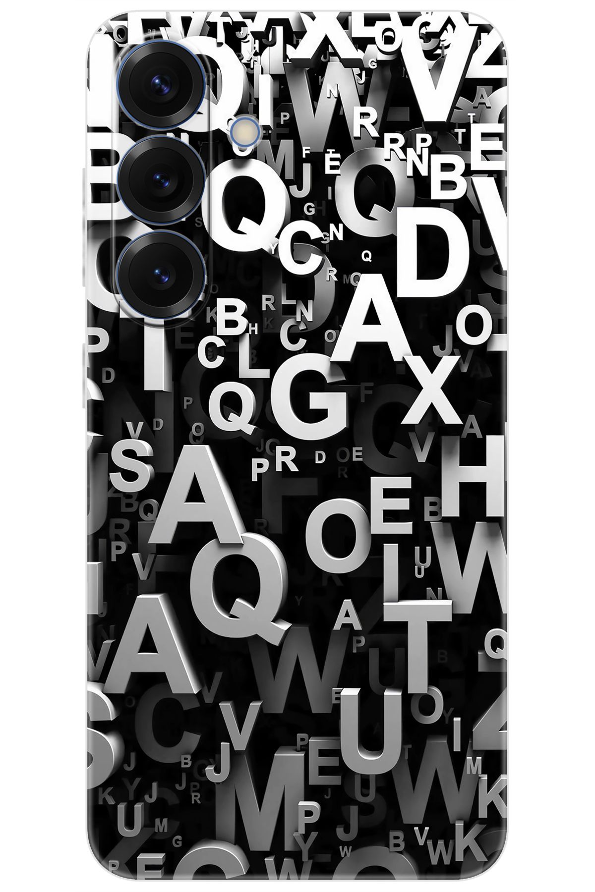 Ceppare Samsung Galaxy S25 (SM-S931B) Uyumlu Kılıf Desen Baskılı Silikon Harfler STK:739 CP-4DP7Hfo