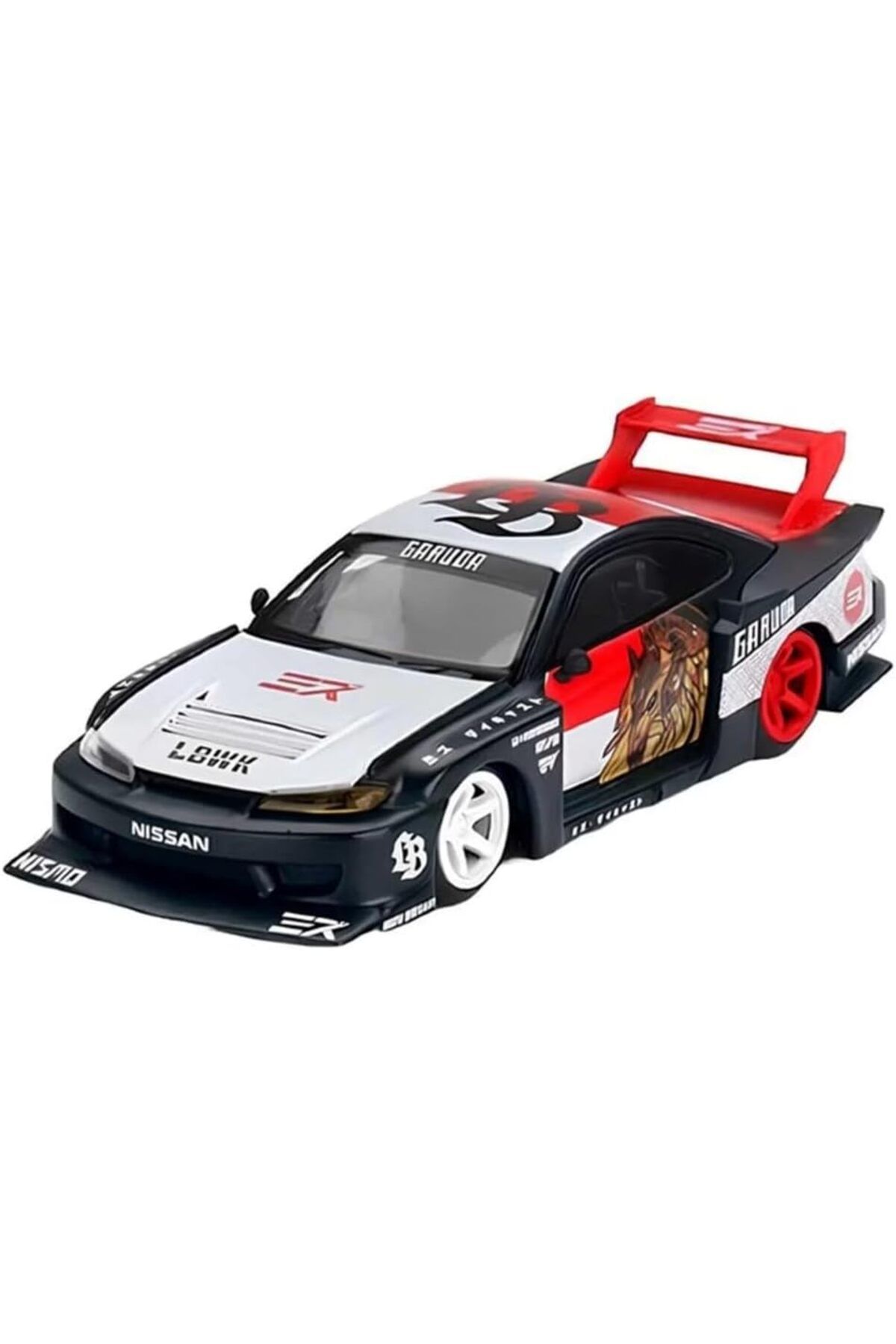 STOREMAX srh Miniatures Nissan Silvia S15 LB Super Silhouette 1:64 Diecast Model Araba – Sağdan Direksiyon