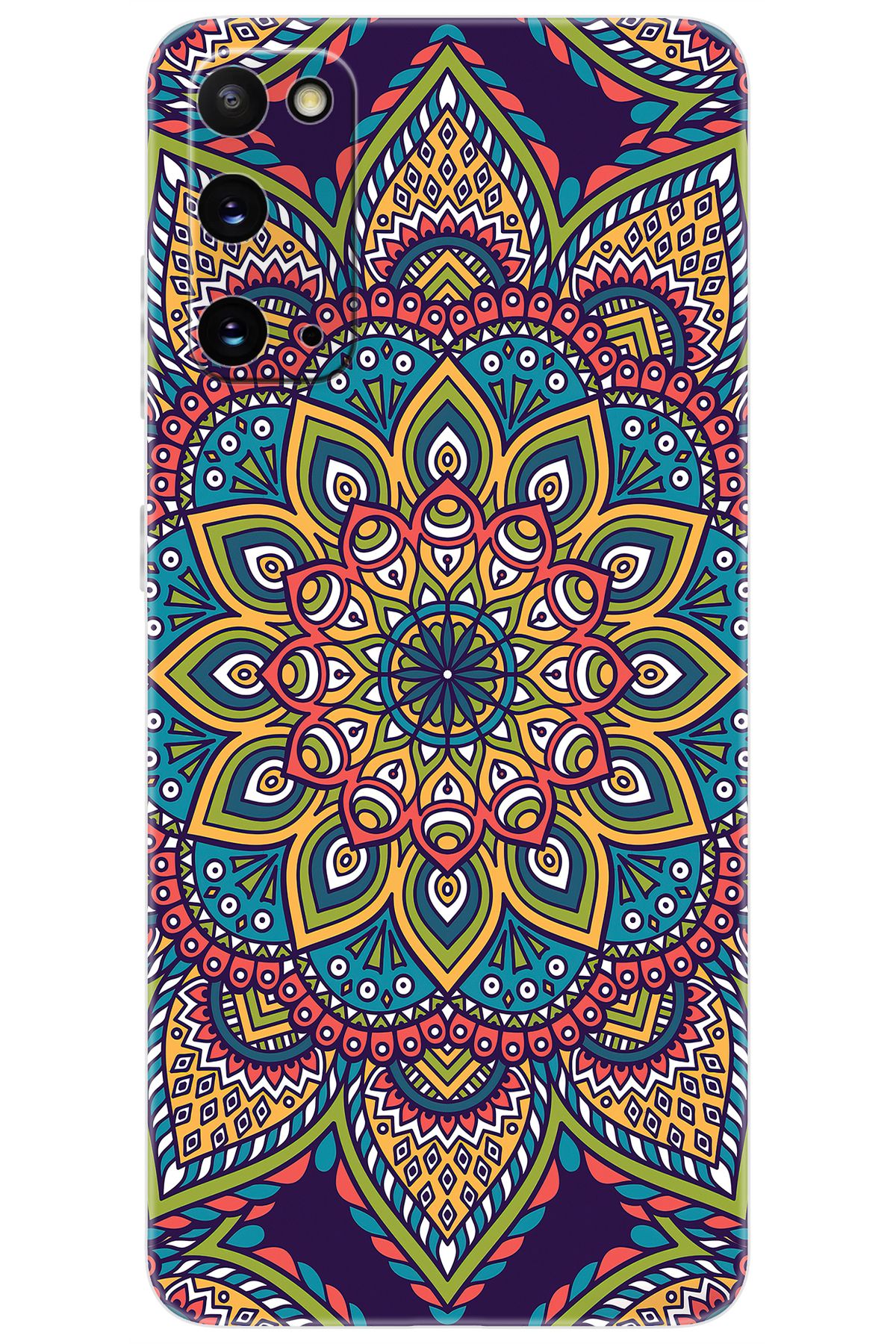 Ceppare Samsung Galaxy S20 (SM-G980F) Uyumlu Kılıf Desenli Silikon Mandala Vektör Tasarım STK:502 CP-aB8JR12