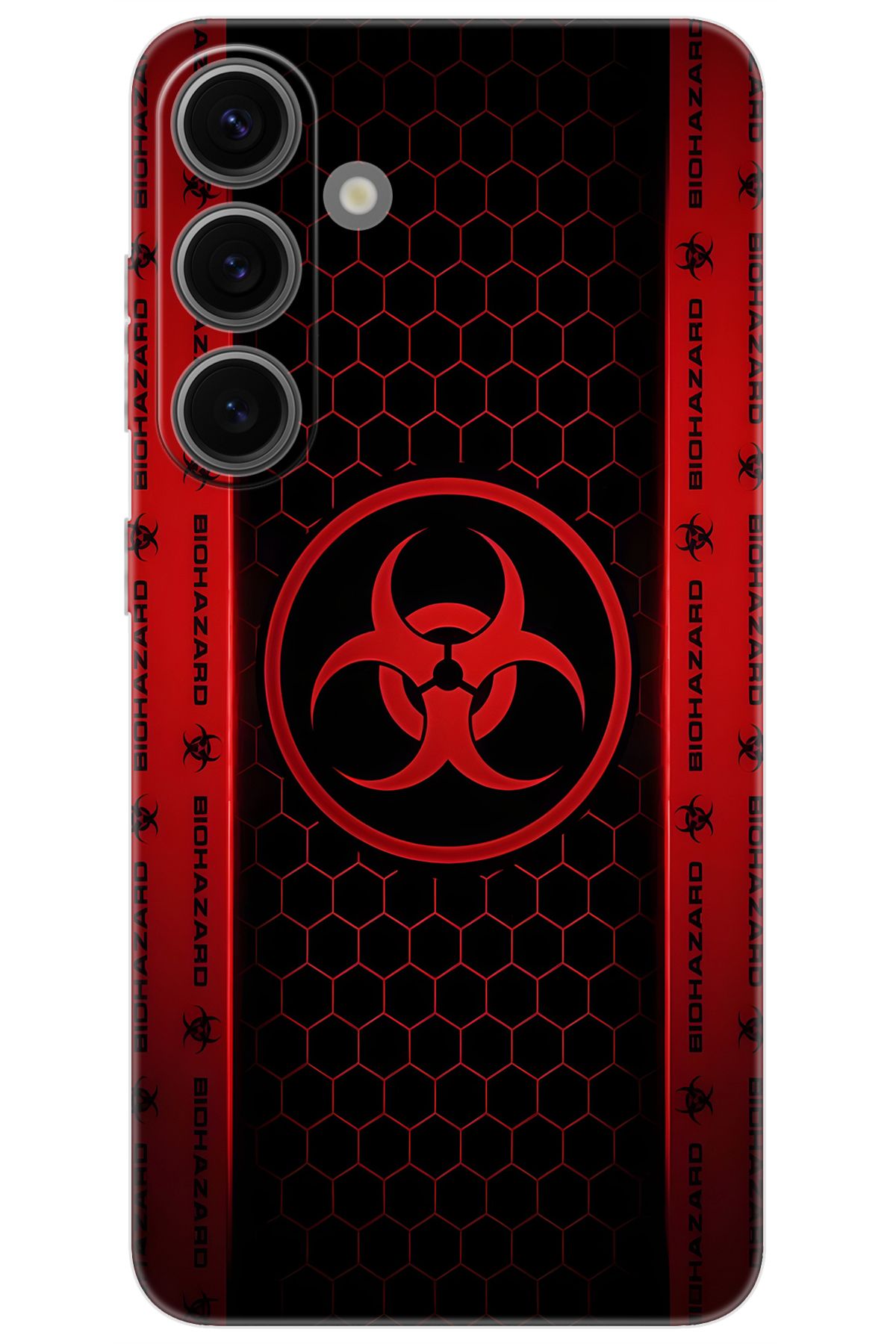 Ceppare Samsung Galaxy S24 (SM-S921B) Uyumlu Kılıf Desen Baskılı Silikon Biohazard STK:754 CP-YUpt4Fd