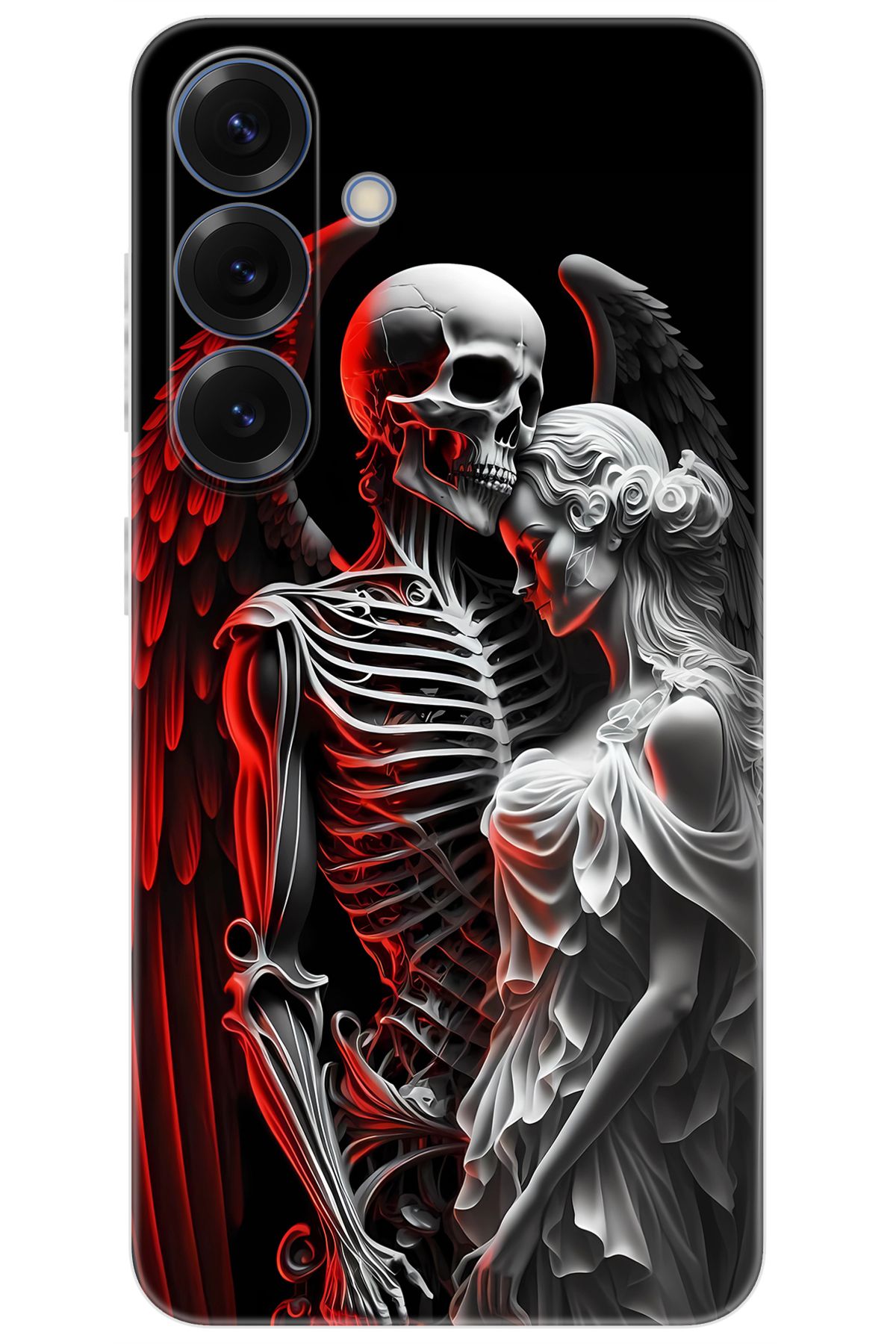 Ceppare Samsung Galaxy S25 (SM-S931B) Uyumlu Kılıf Desenli Silikon İskelet ve Melek Aşkı STK:644 CP-UCtDQGA
